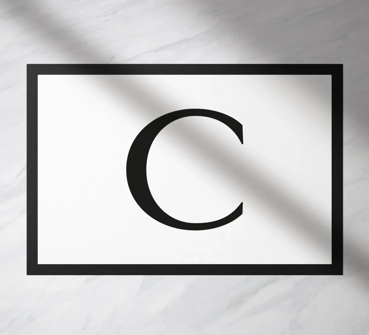 Lettera C zerbino da Katja Stehle Design