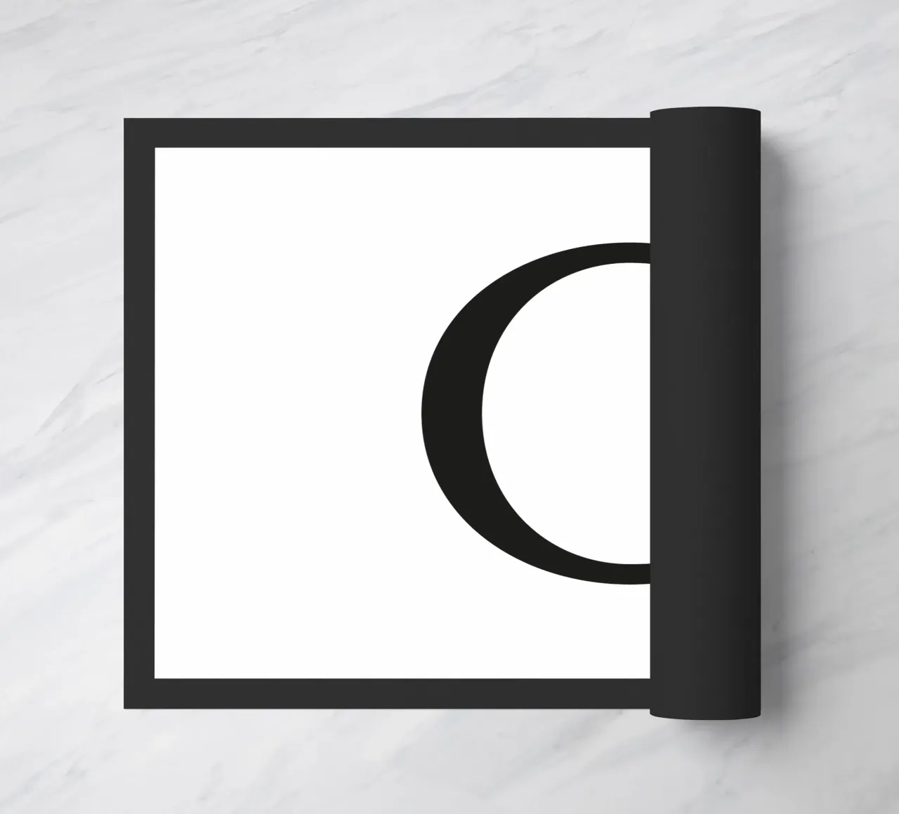 Lettera C zerbino da Katja Stehle Design