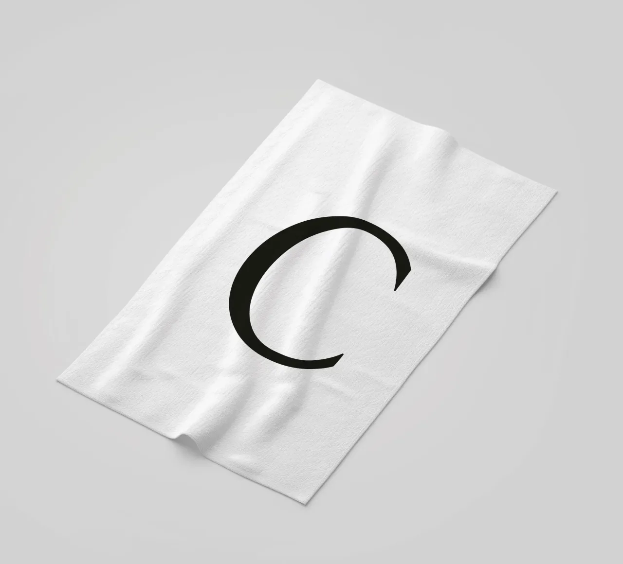 Lettera C telo mare da Katja Stehle Design