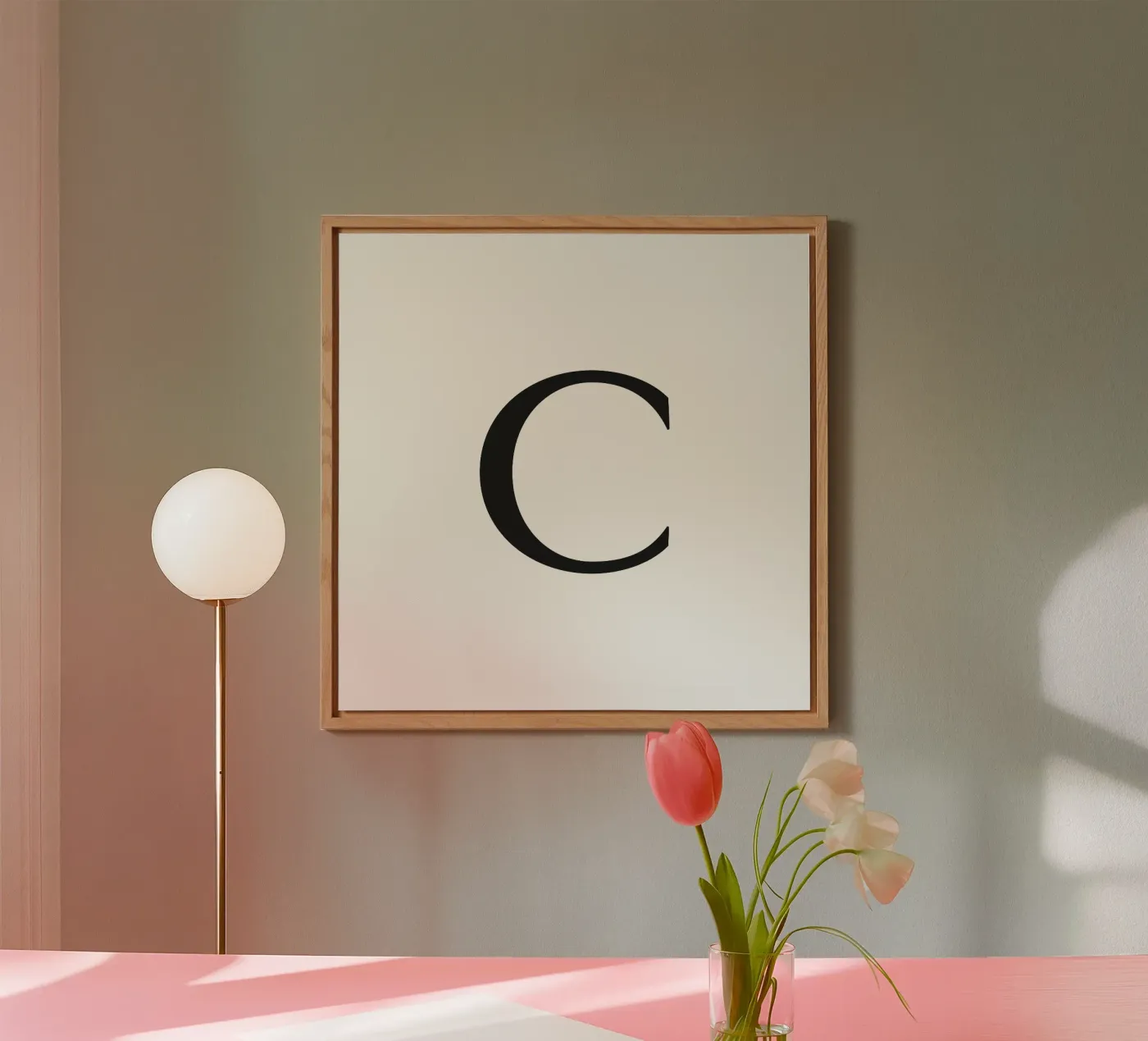 Letter C forex plate by Katja Stehle Design
