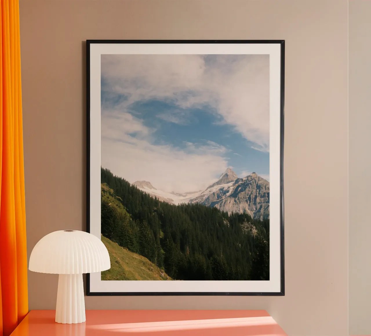 Whispers of the Glacier poster con telaio in alluminio da FujiSwiss