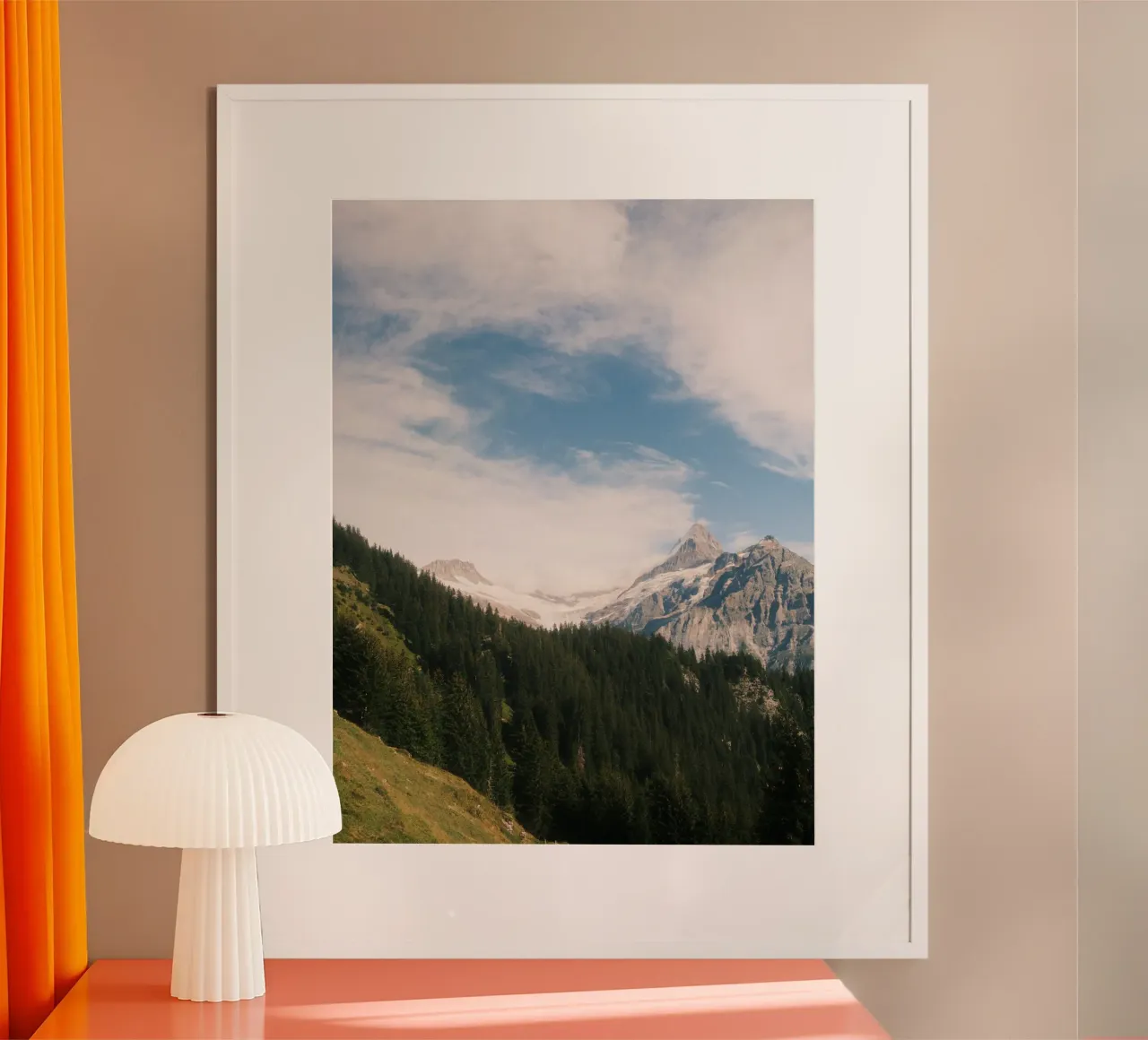 Whispers of the Glacier poster con telaio in alluminio da FujiSwiss