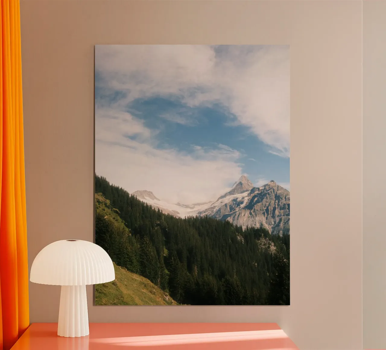 Whispers of the Glacier poster con telaio in alluminio da FujiSwiss