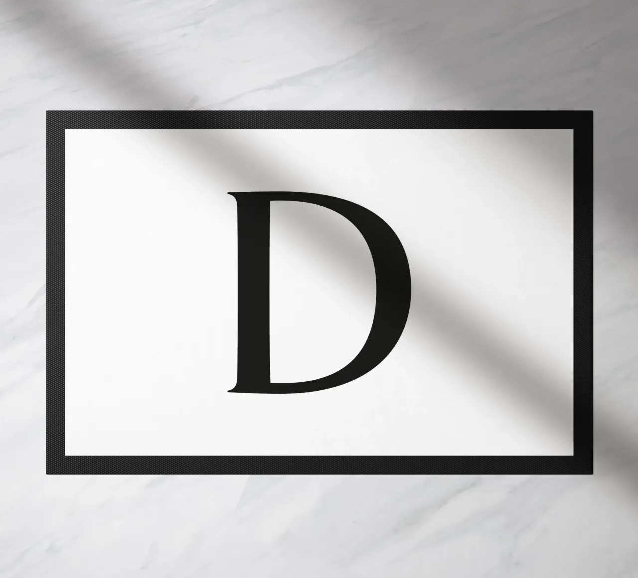 Lettera D zerbino da Katja Stehle Design