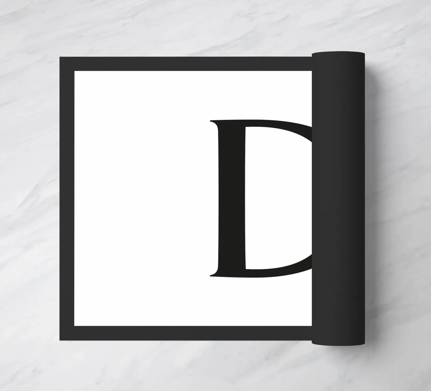 Letter D doormat by Katja Stehle Design