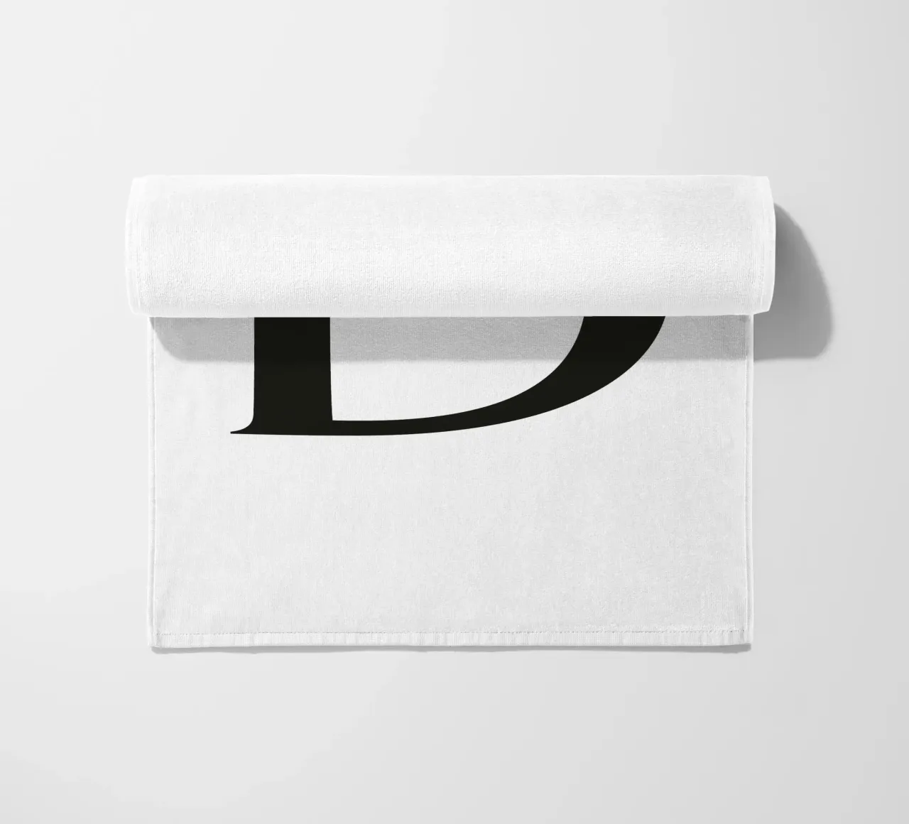 Lettera D telo mare da Katja Stehle Design