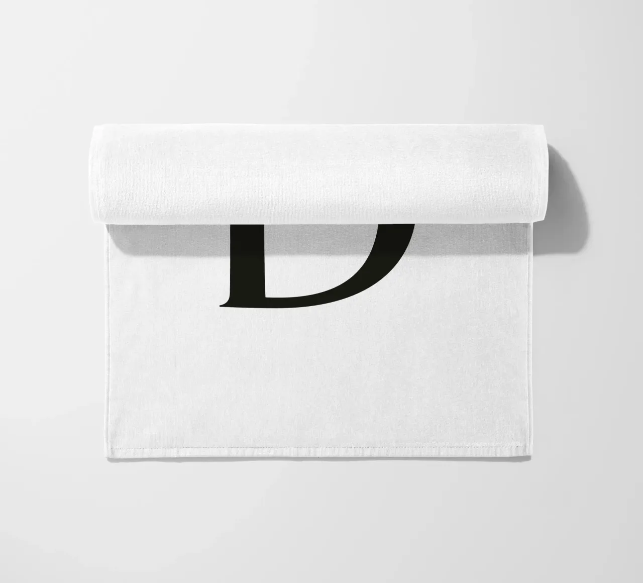 Lettera D telo mare da Katja Stehle Design