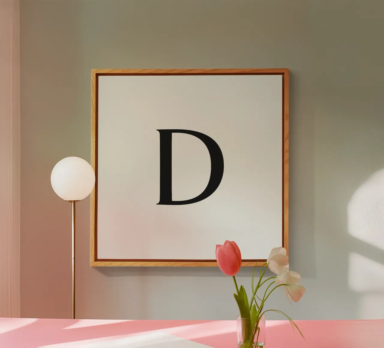 Lettera D plexiglass da Katja Stehle Design