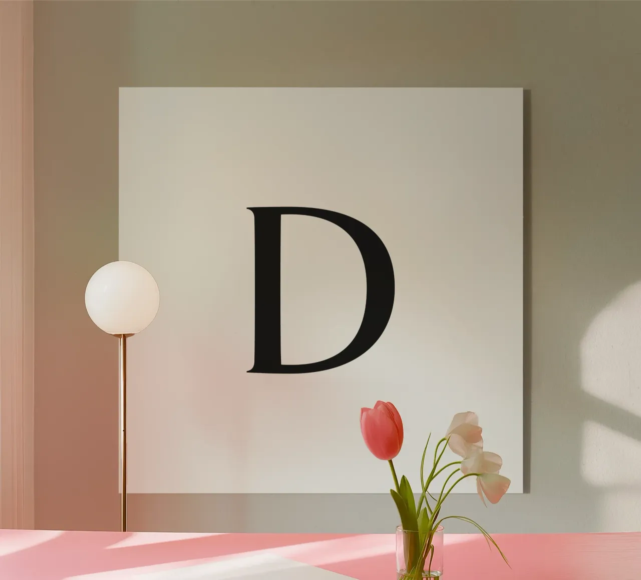 Lettera D plexiglass da Katja Stehle Design