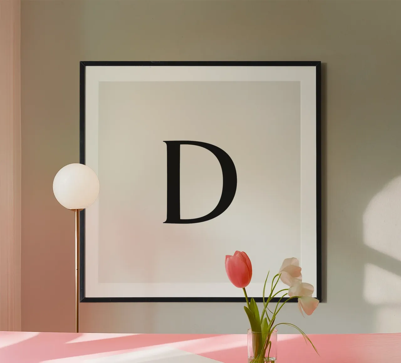 Buchstabe D Poster von Katja Stehle Design