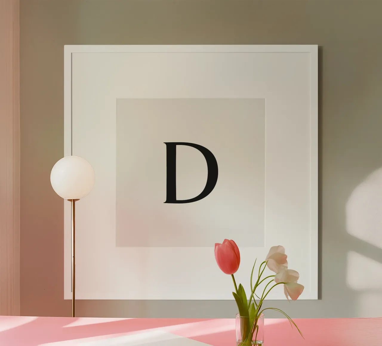 Buchstabe D Poster von Katja Stehle Design