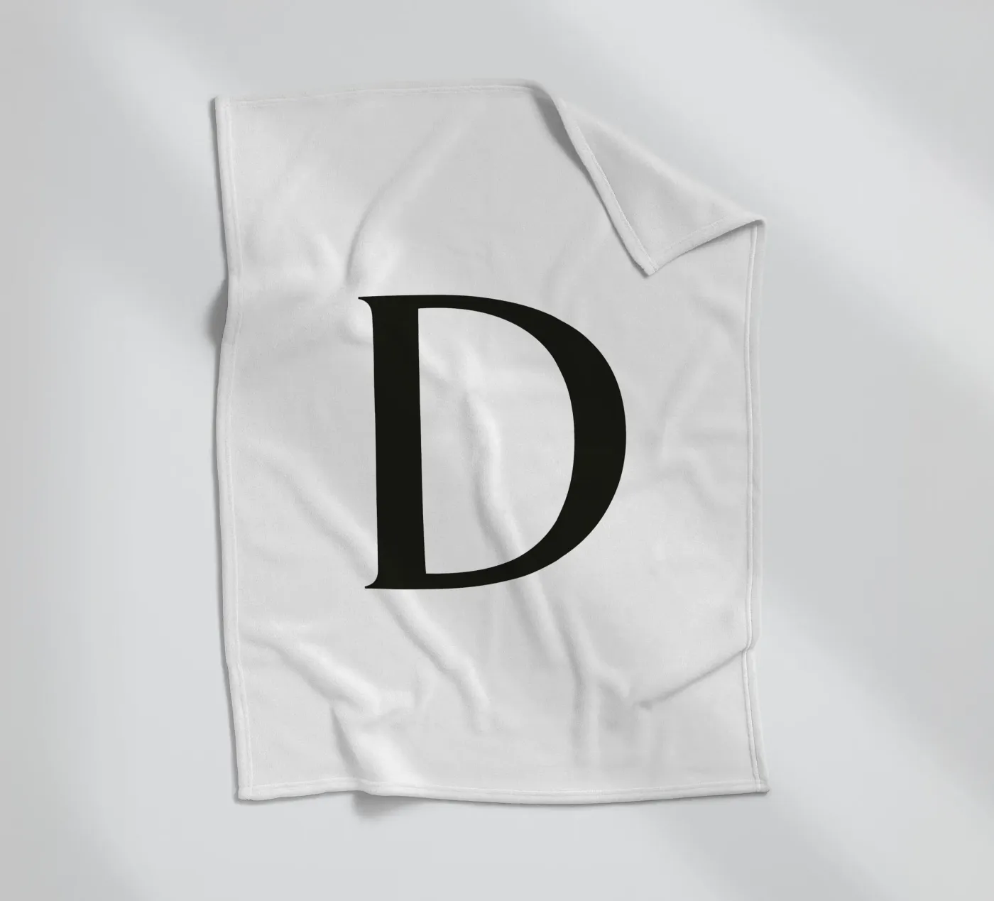 Letter D Fleecedecke von Katja Stehle Design