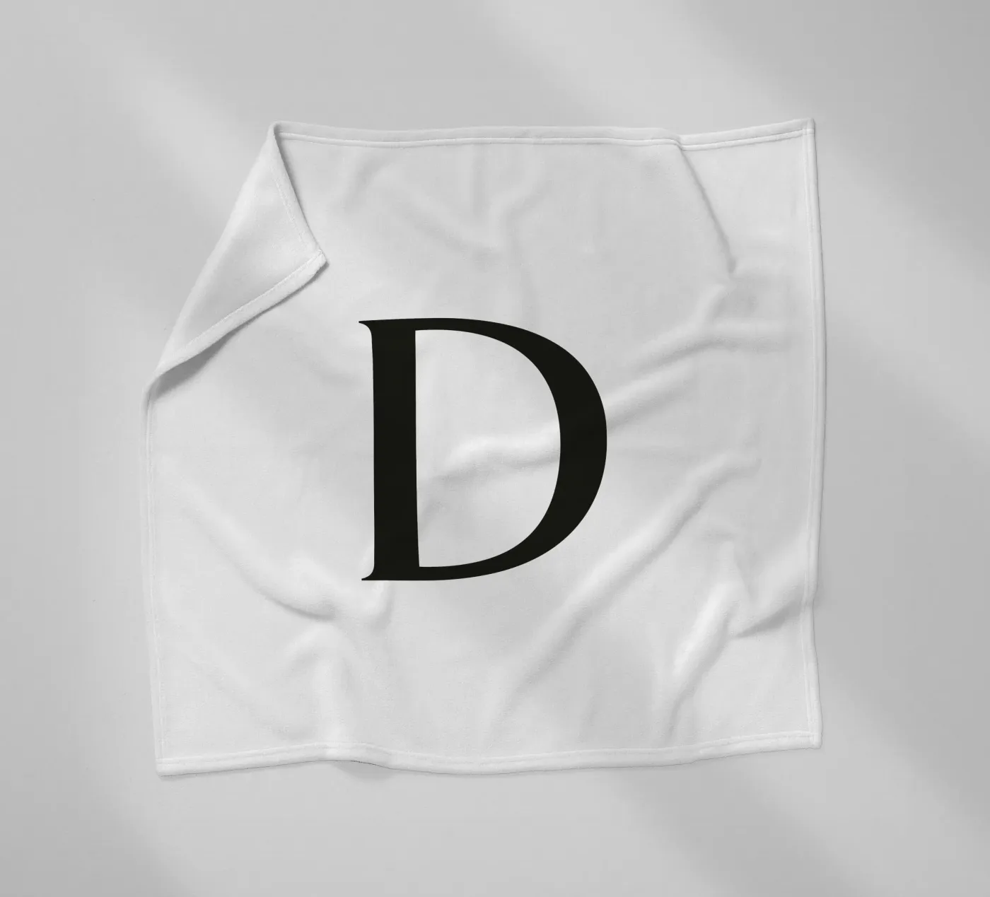 Letter D Fleecedecke von Katja Stehle Design