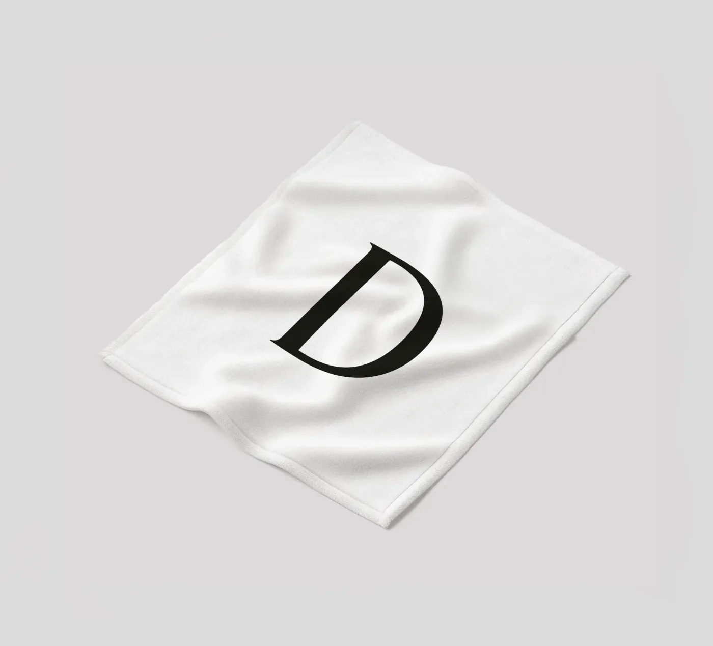 Letter D Fleecedecke von Katja Stehle Design