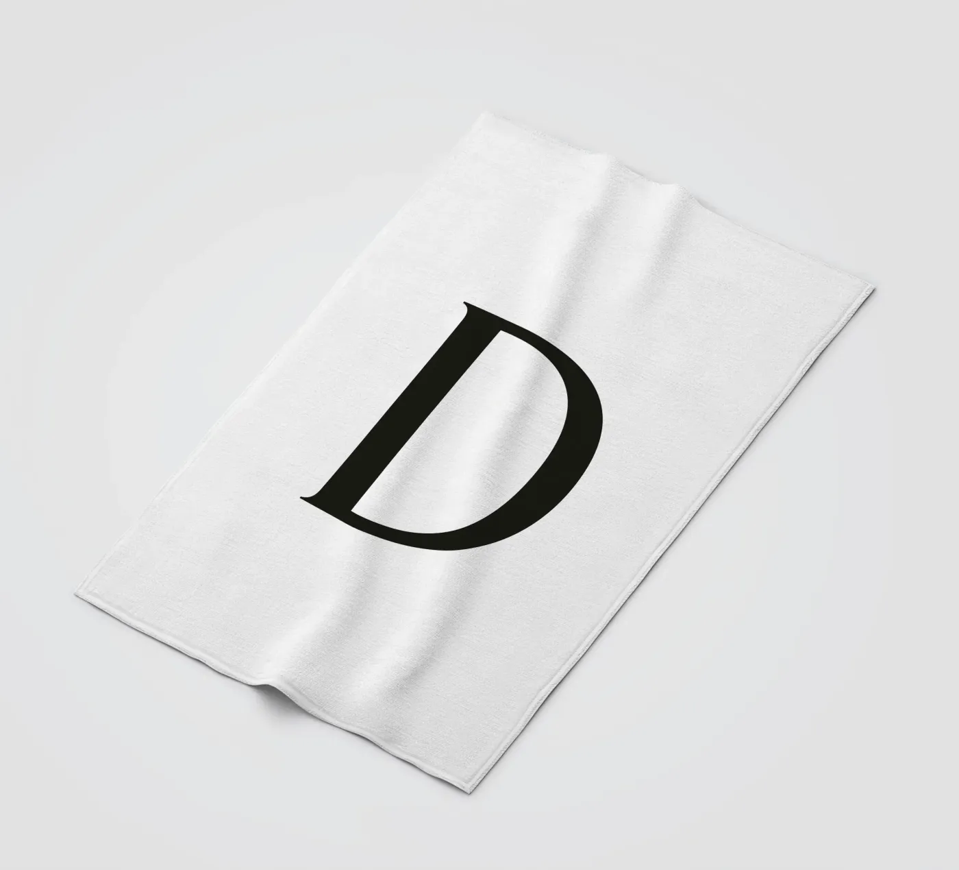 Letter D Fleecedecke von Katja Stehle Design