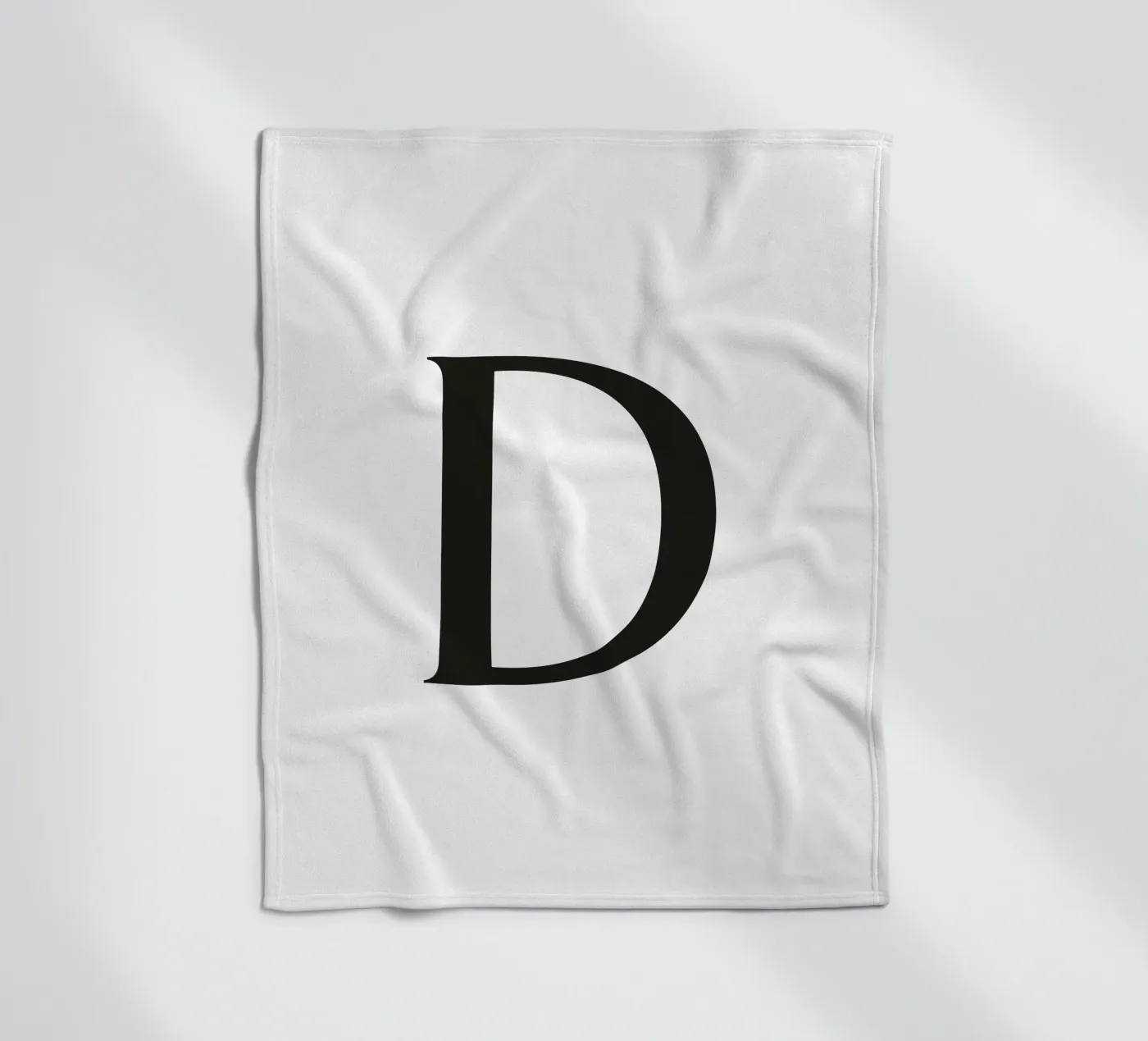 Letter D Fleecedecke von Katja Stehle Design