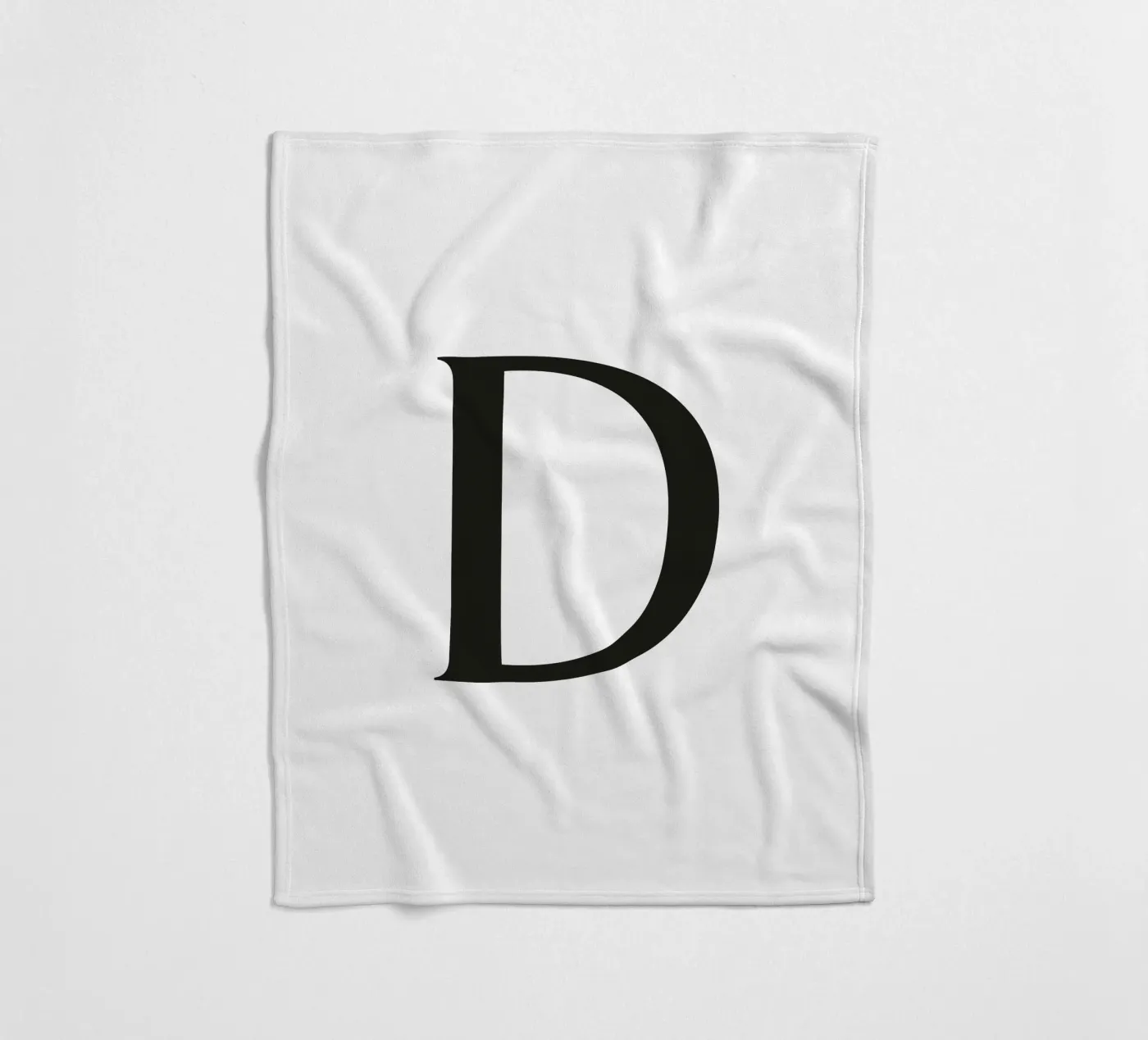 Letter D Fleecedecke von Katja Stehle Design