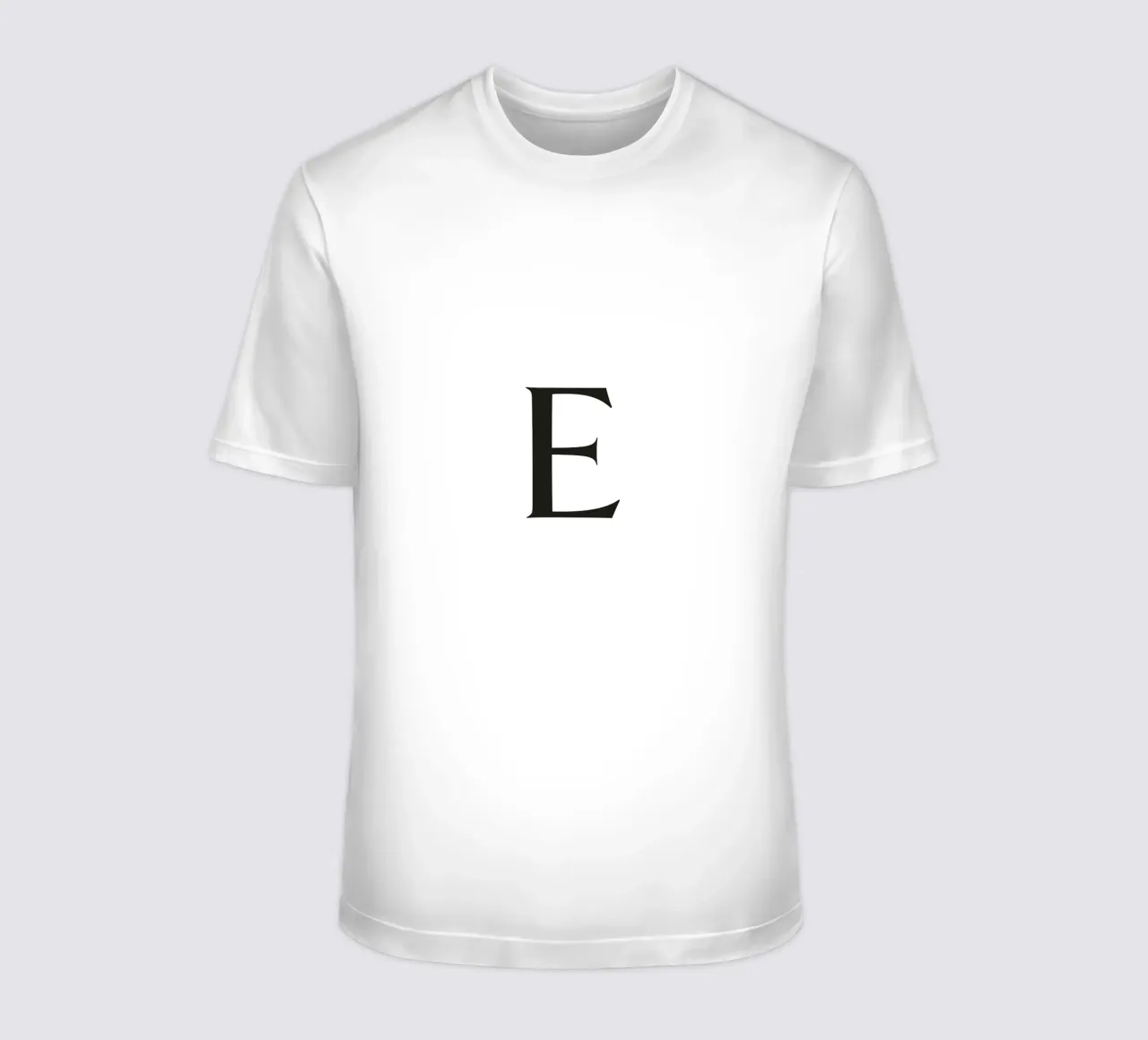Letter E t-shirt by Katja Stehle Design