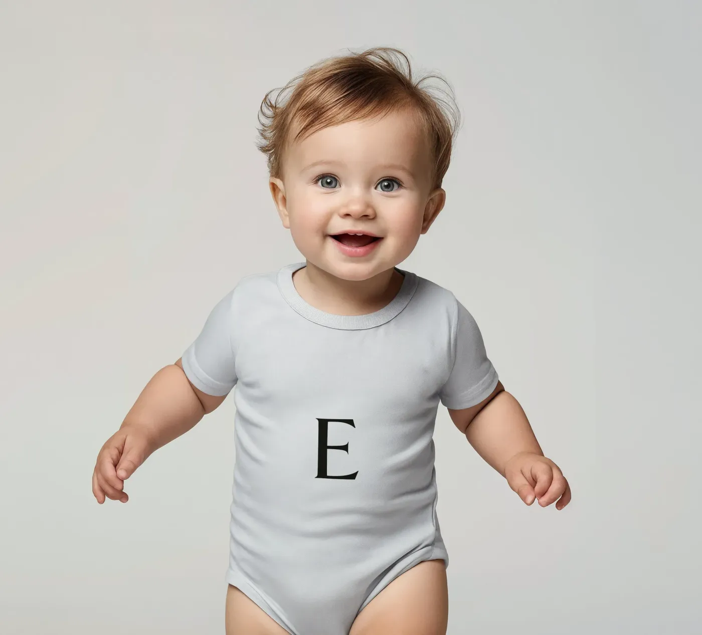 Lettre E body bébé de Katja Stehle Design
