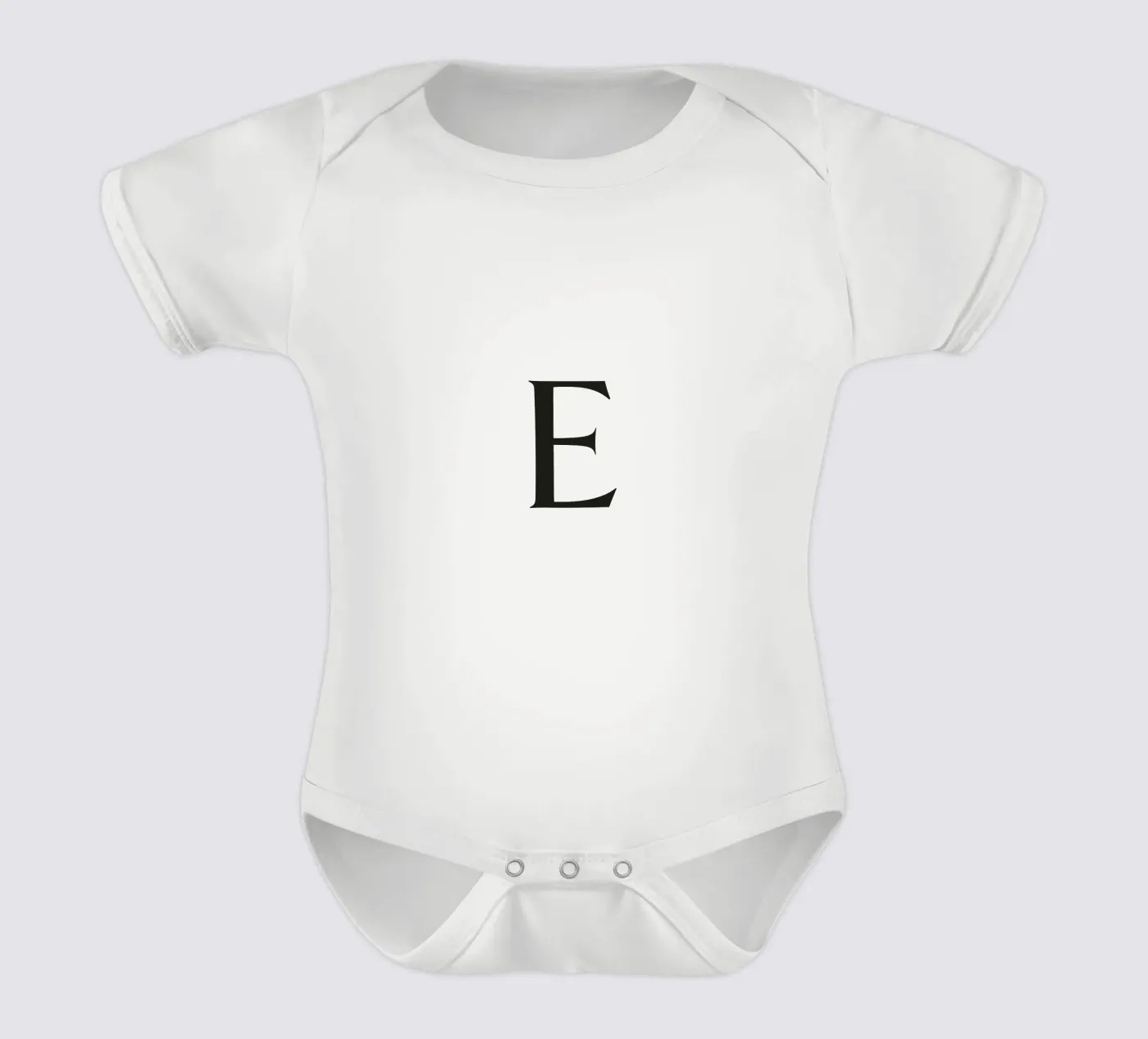 Lettre E body bébé de Katja Stehle Design