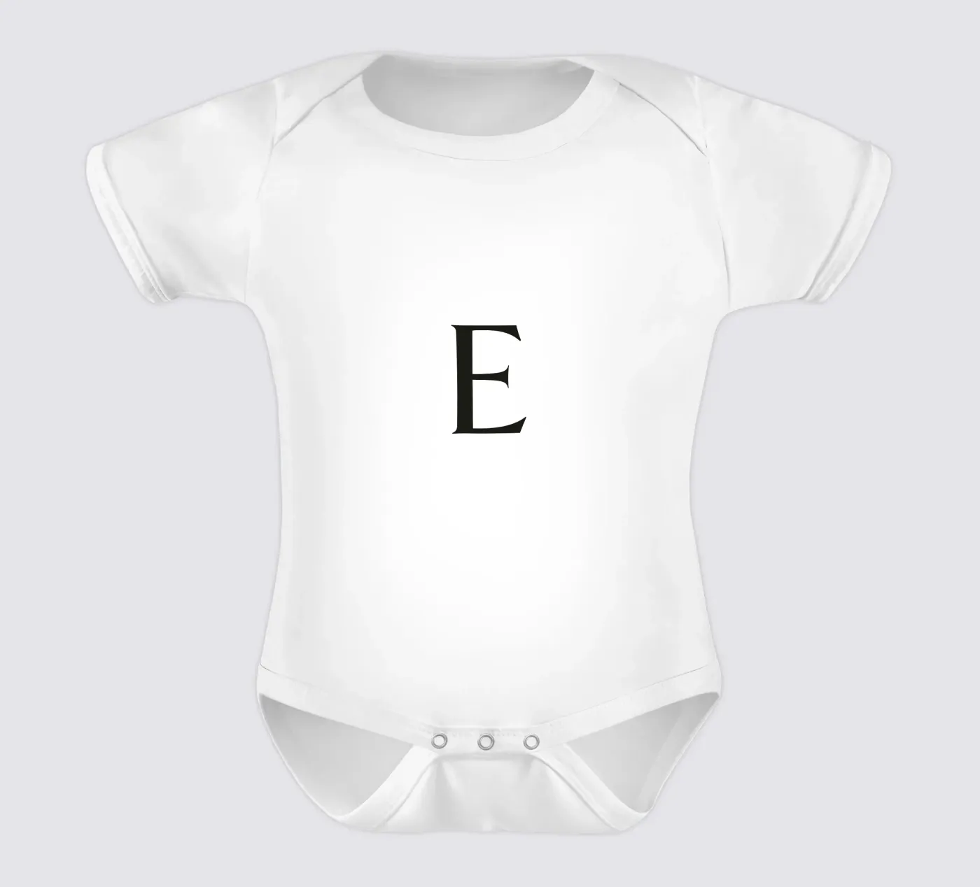 Lettre E body bébé de Katja Stehle Design