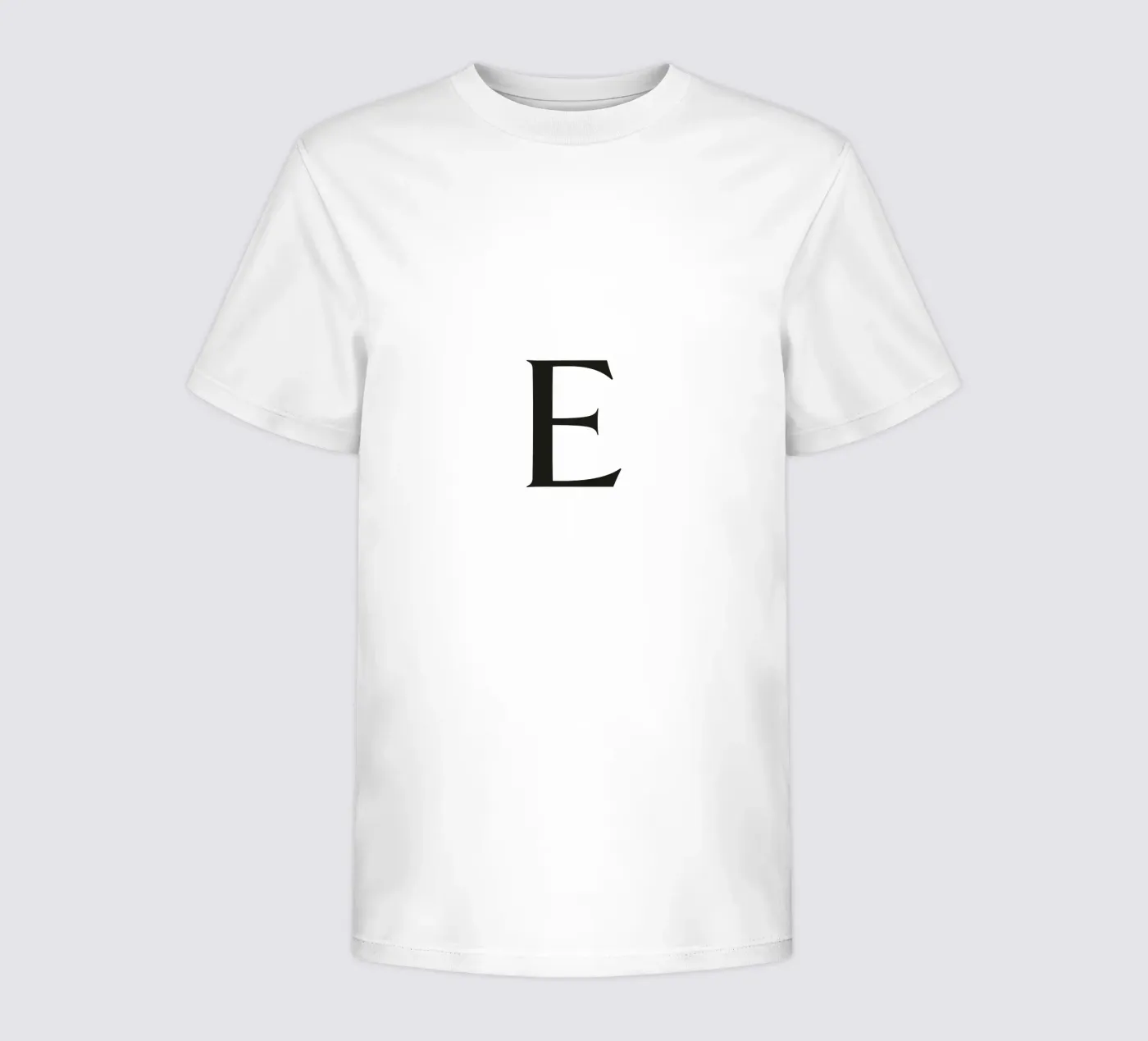 Letter E kinder t-shirt van Katja Stehle Design