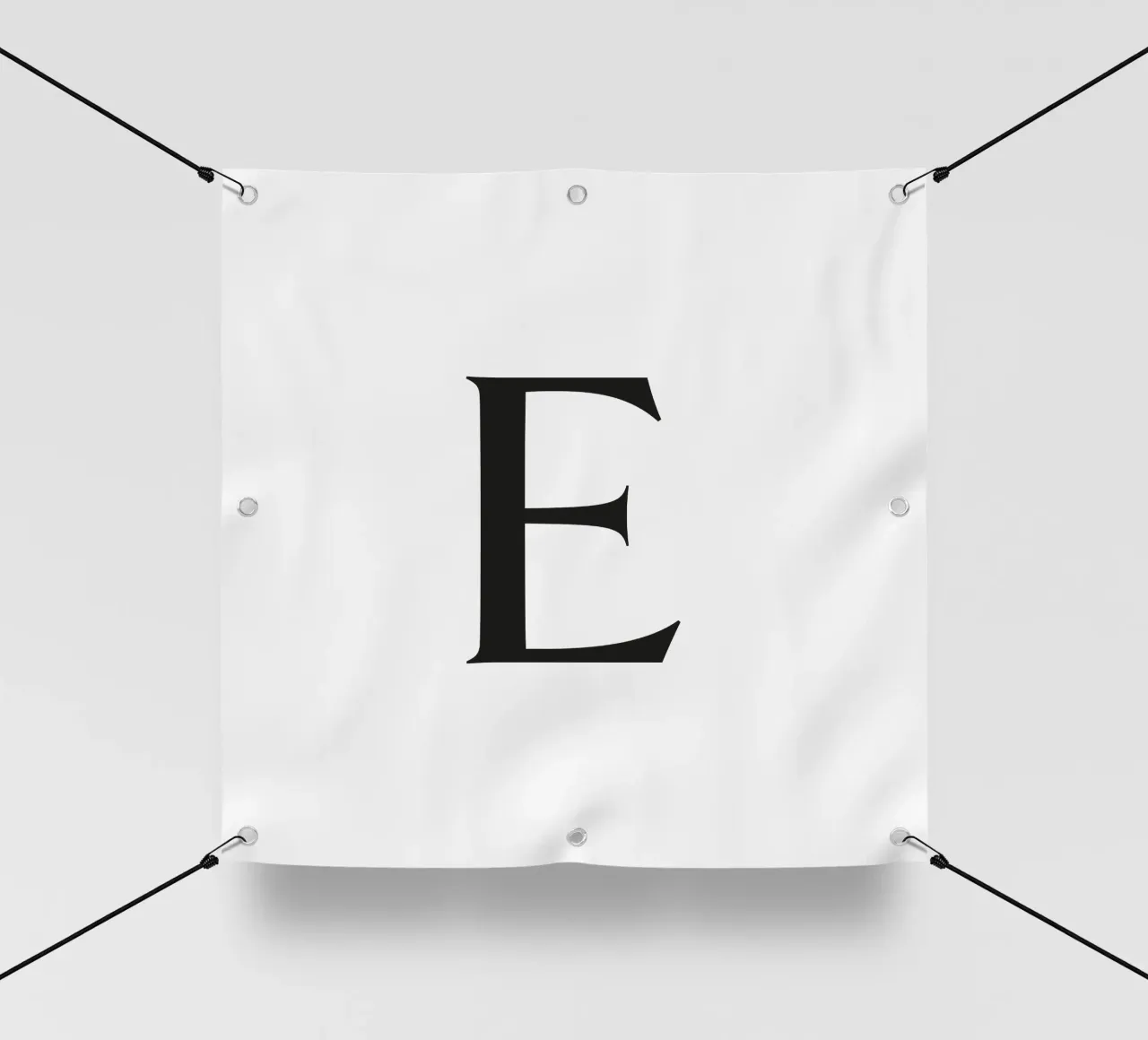 Letter E pvc cover by Katja Stehle Design