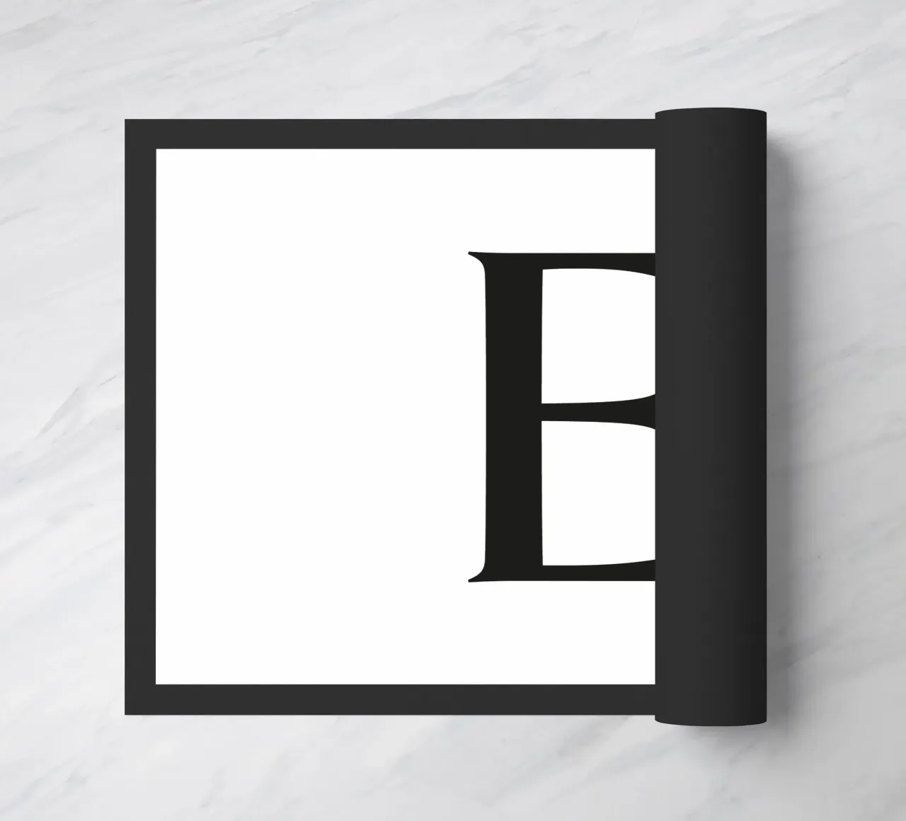 Lettera E zerbino da Katja Stehle Design