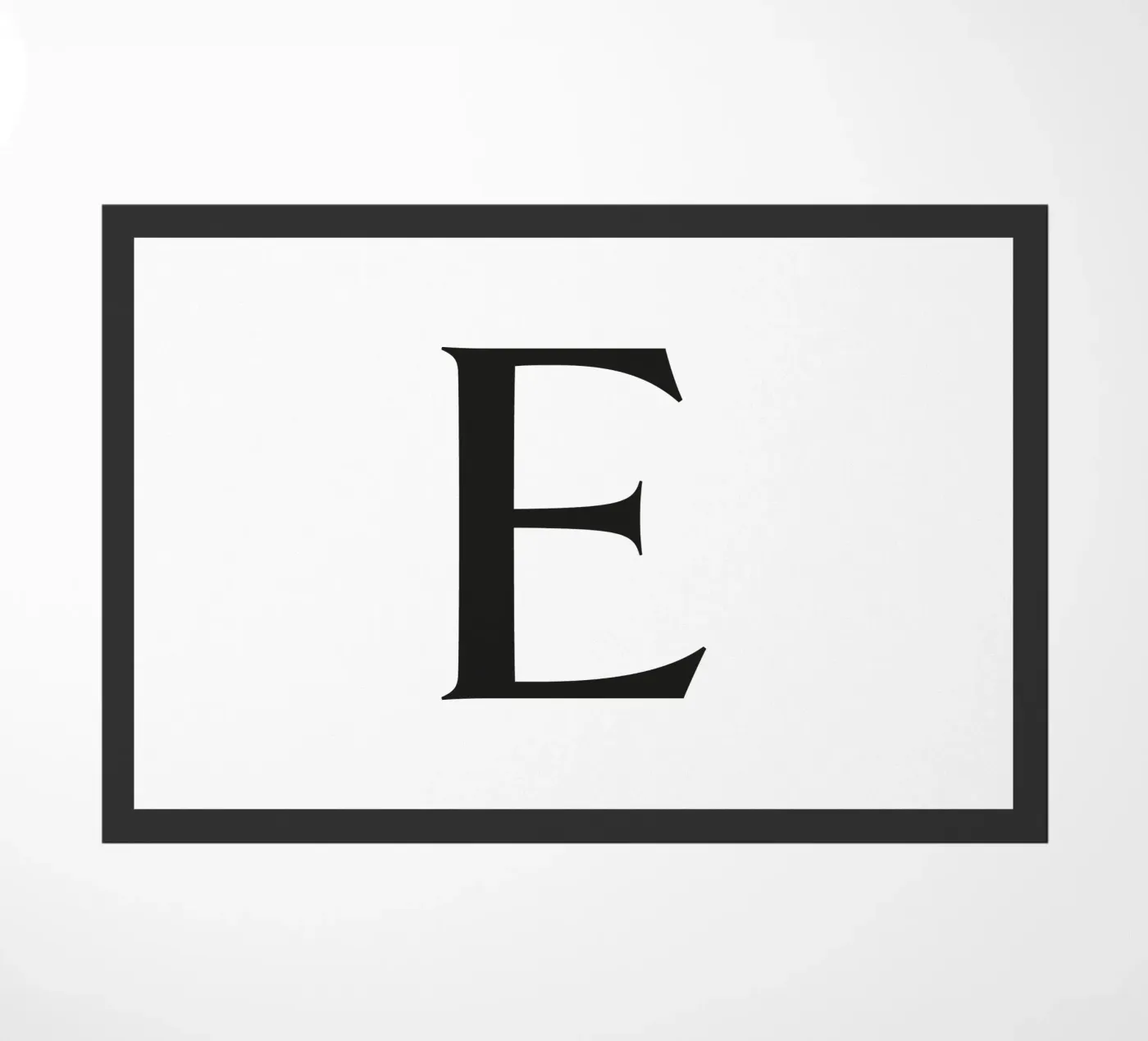 Letter E deurmat van Katja Stehle Design