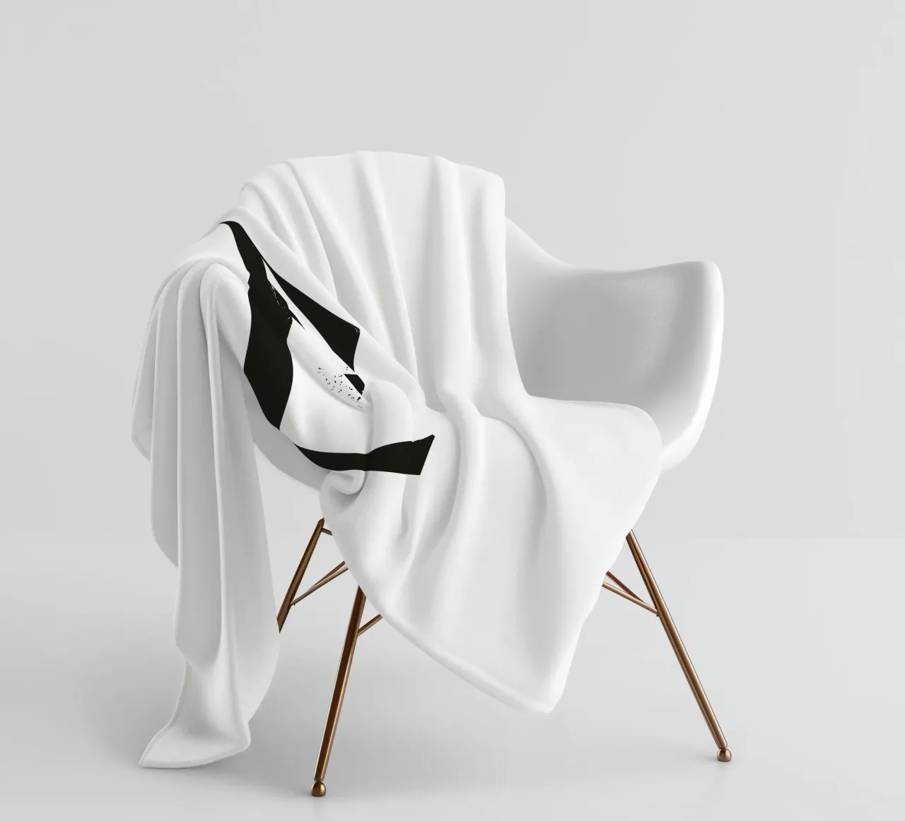 Letter E fleecedeken van Katja Stehle Design