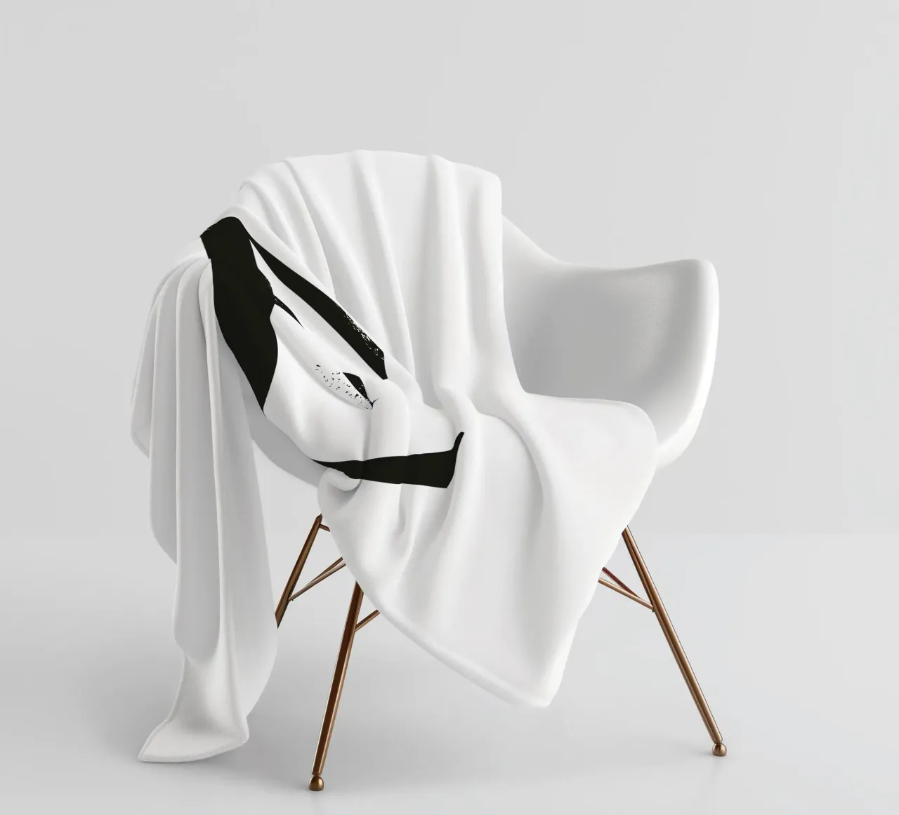 Letter E fleecedeken van Katja Stehle Design