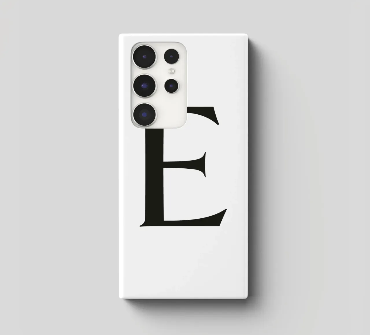 Lettera E cover samsung da Katja Stehle Design