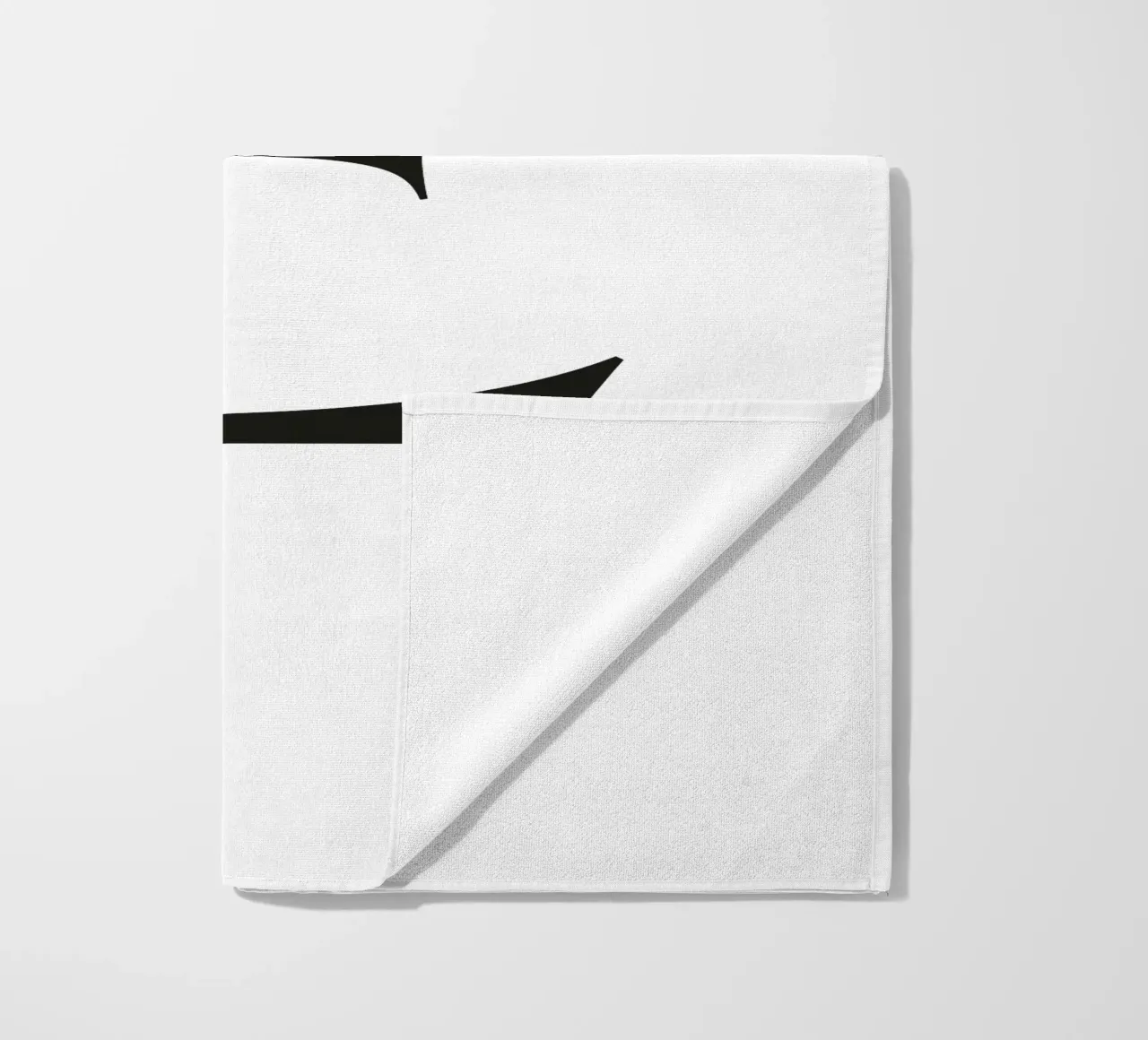 Lettera E telo mare da Katja Stehle Design