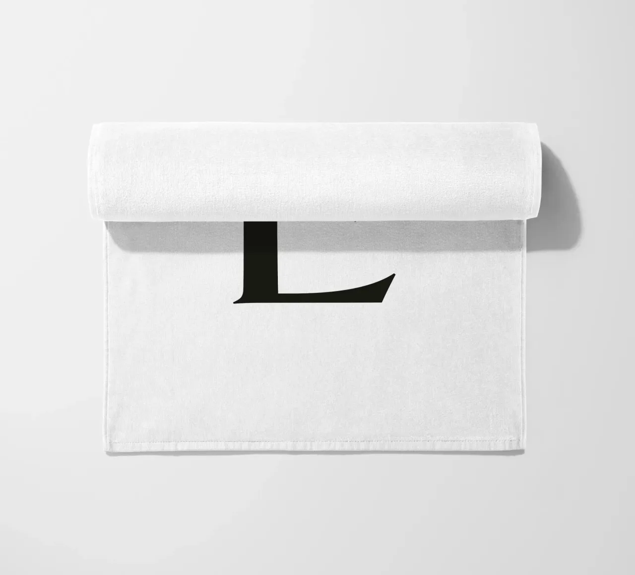 Lettera E telo mare da Katja Stehle Design