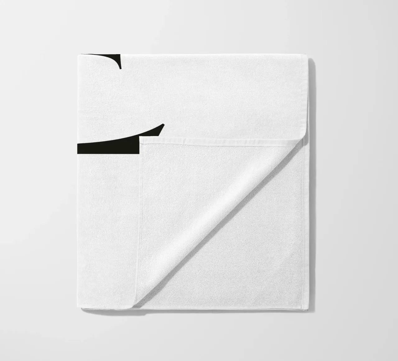 Lettera E telo mare da Katja Stehle Design