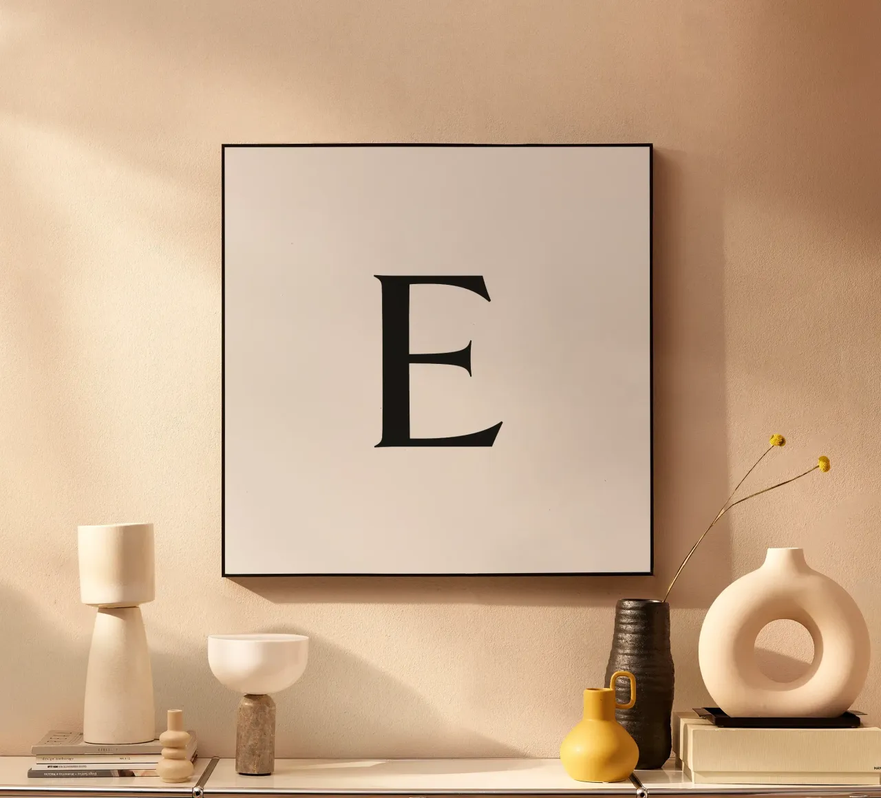 Lettera E plexiglass da Katja Stehle Design