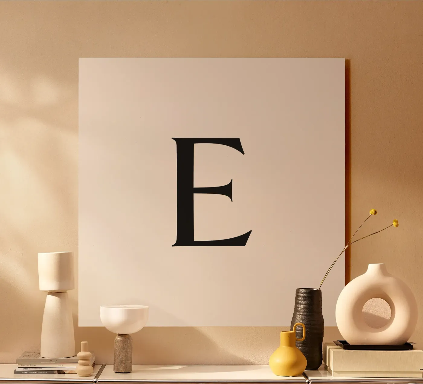 Lettera E plexiglass da Katja Stehle Design