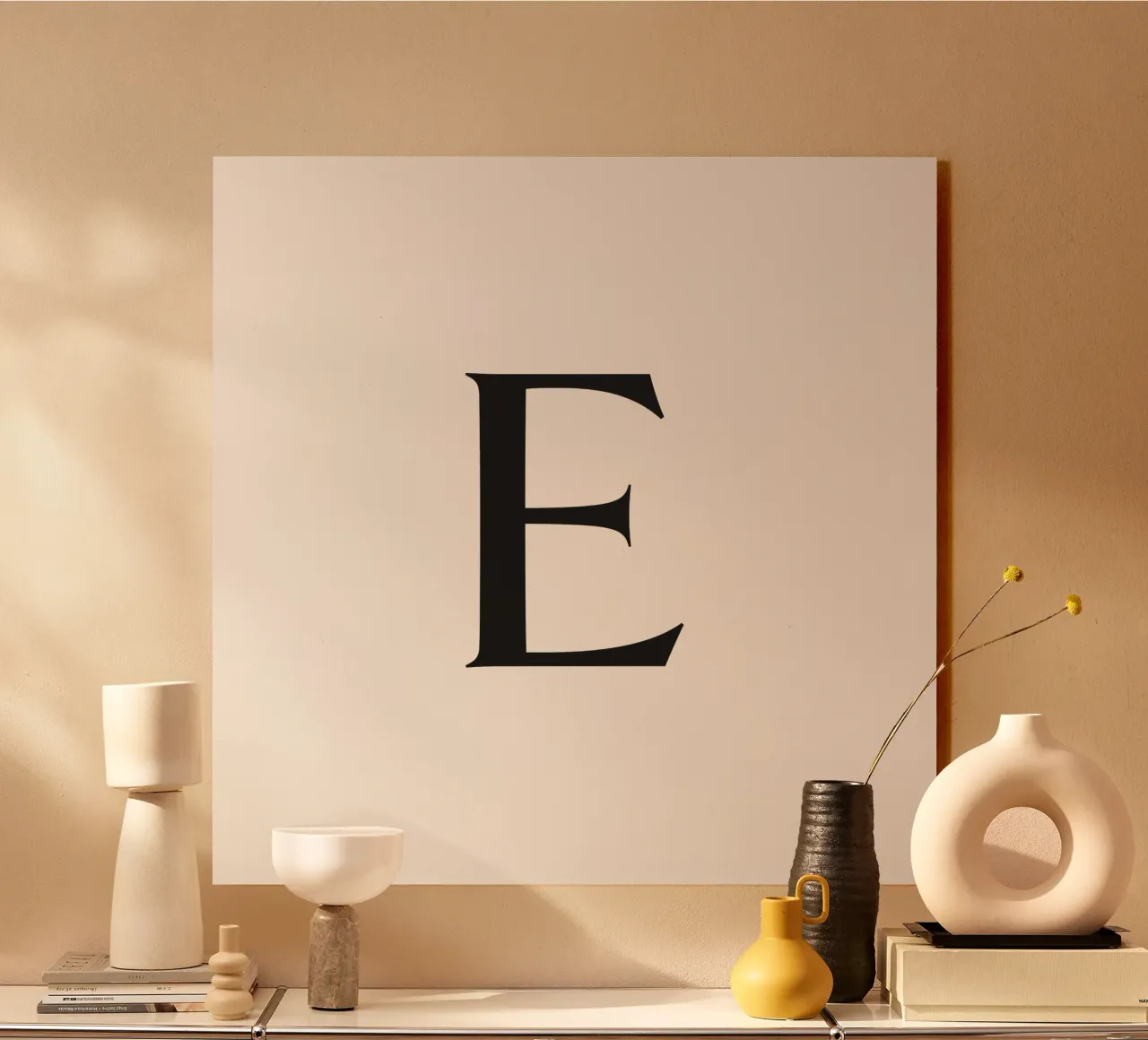 Lettera E pannello forex da Katja Stehle Design