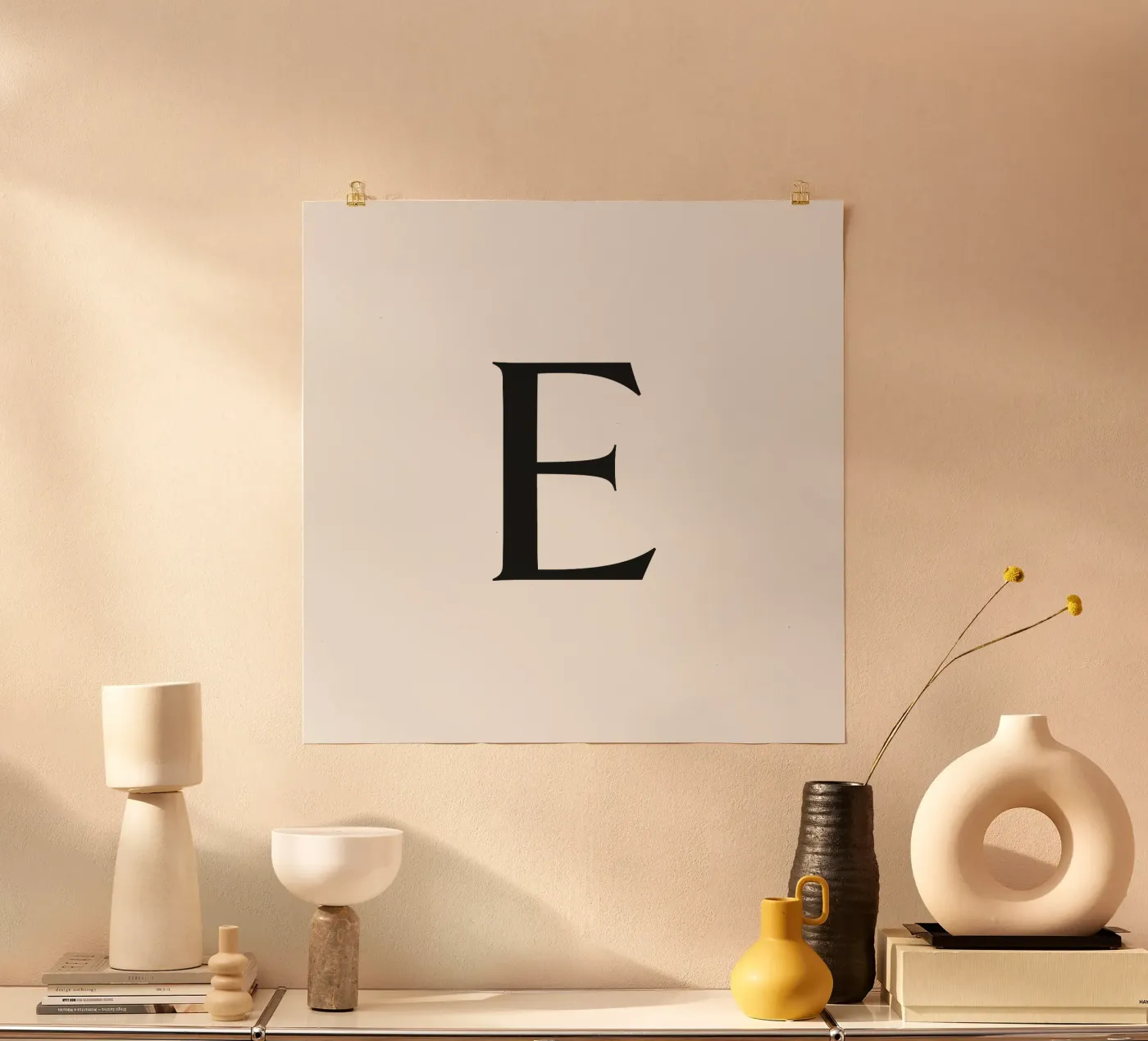 Letter E poster van Katja Stehle Design