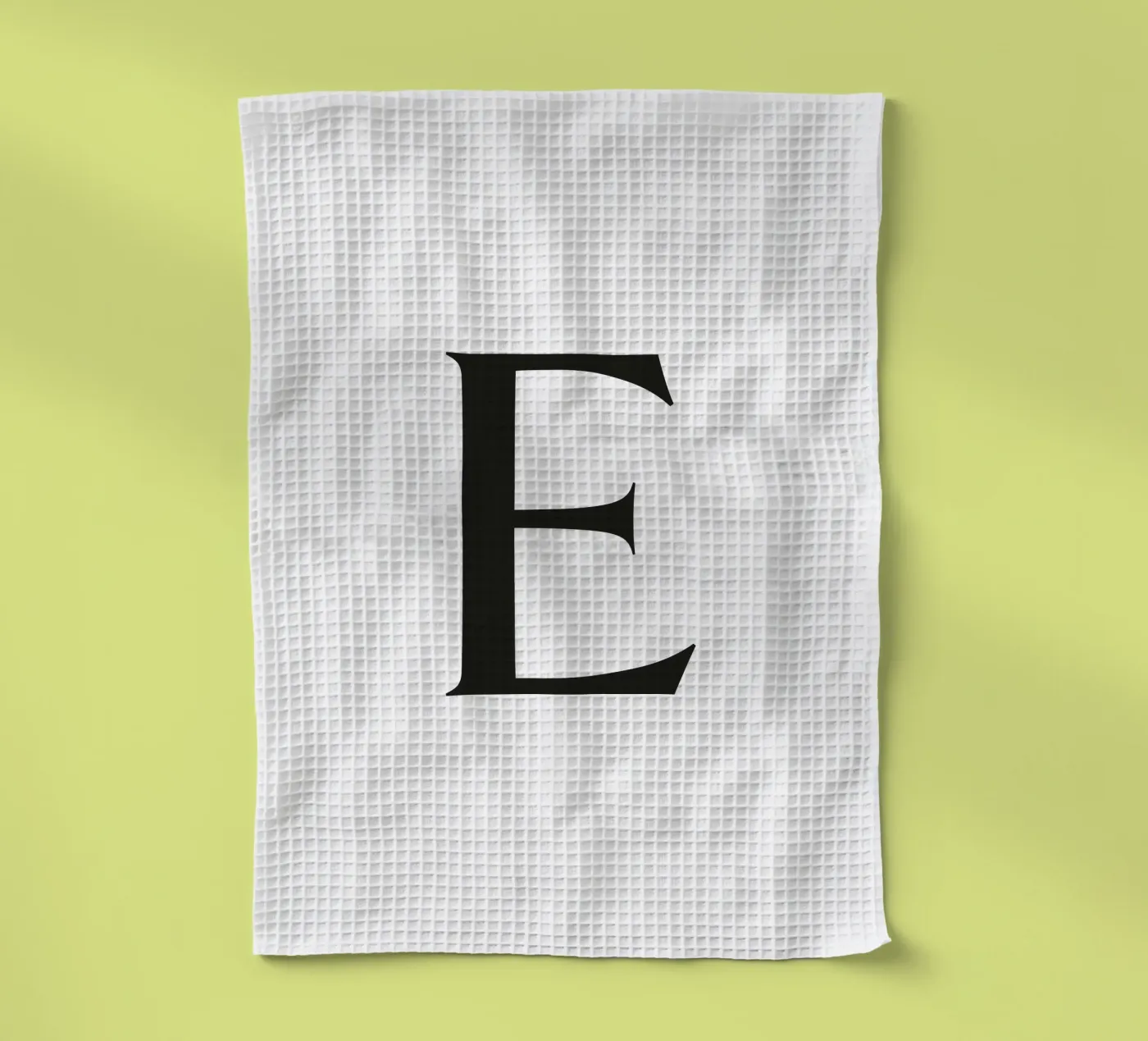 Lettre E torchon de Katja Stehle Design