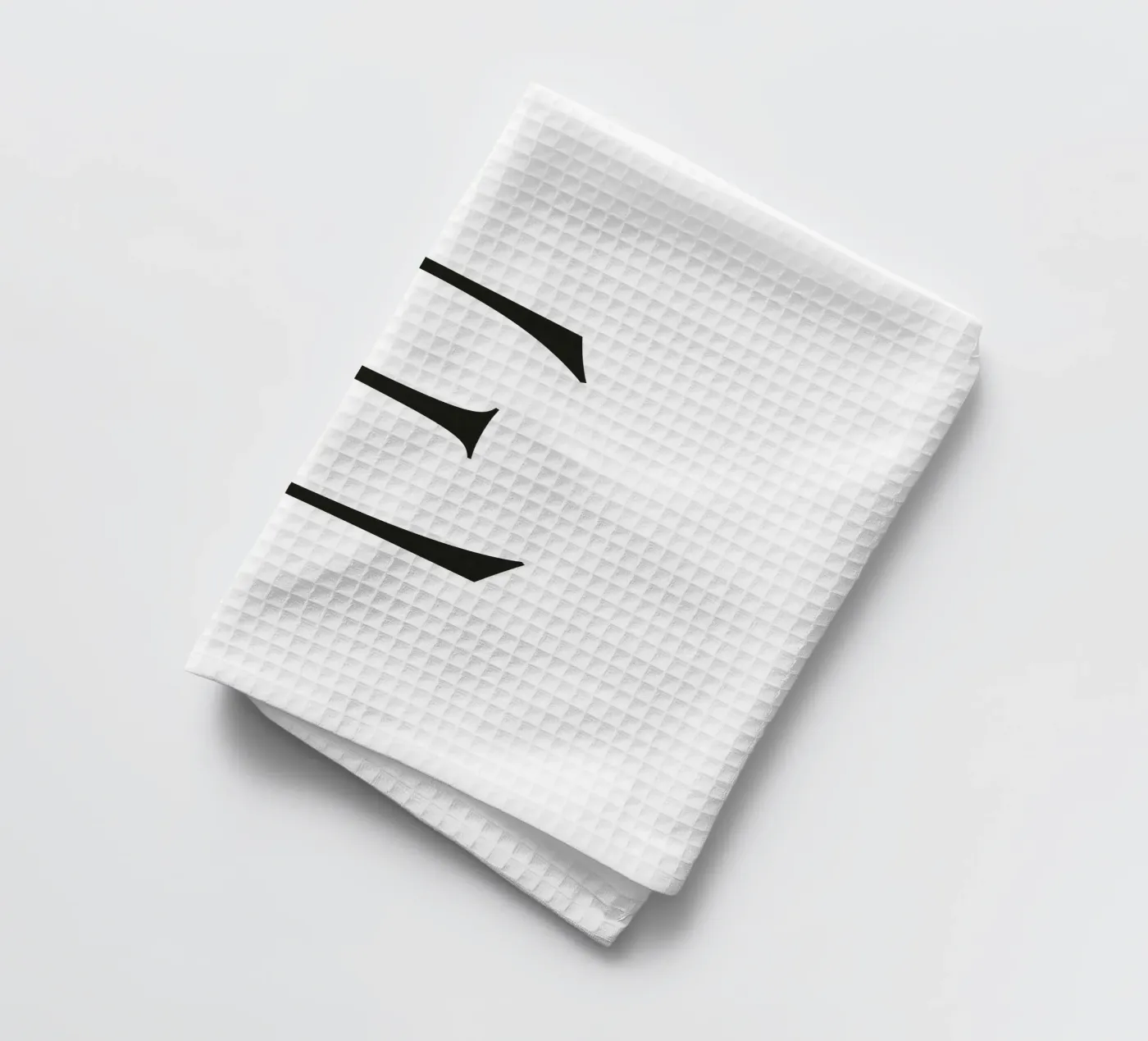 Lettre E torchon de Katja Stehle Design