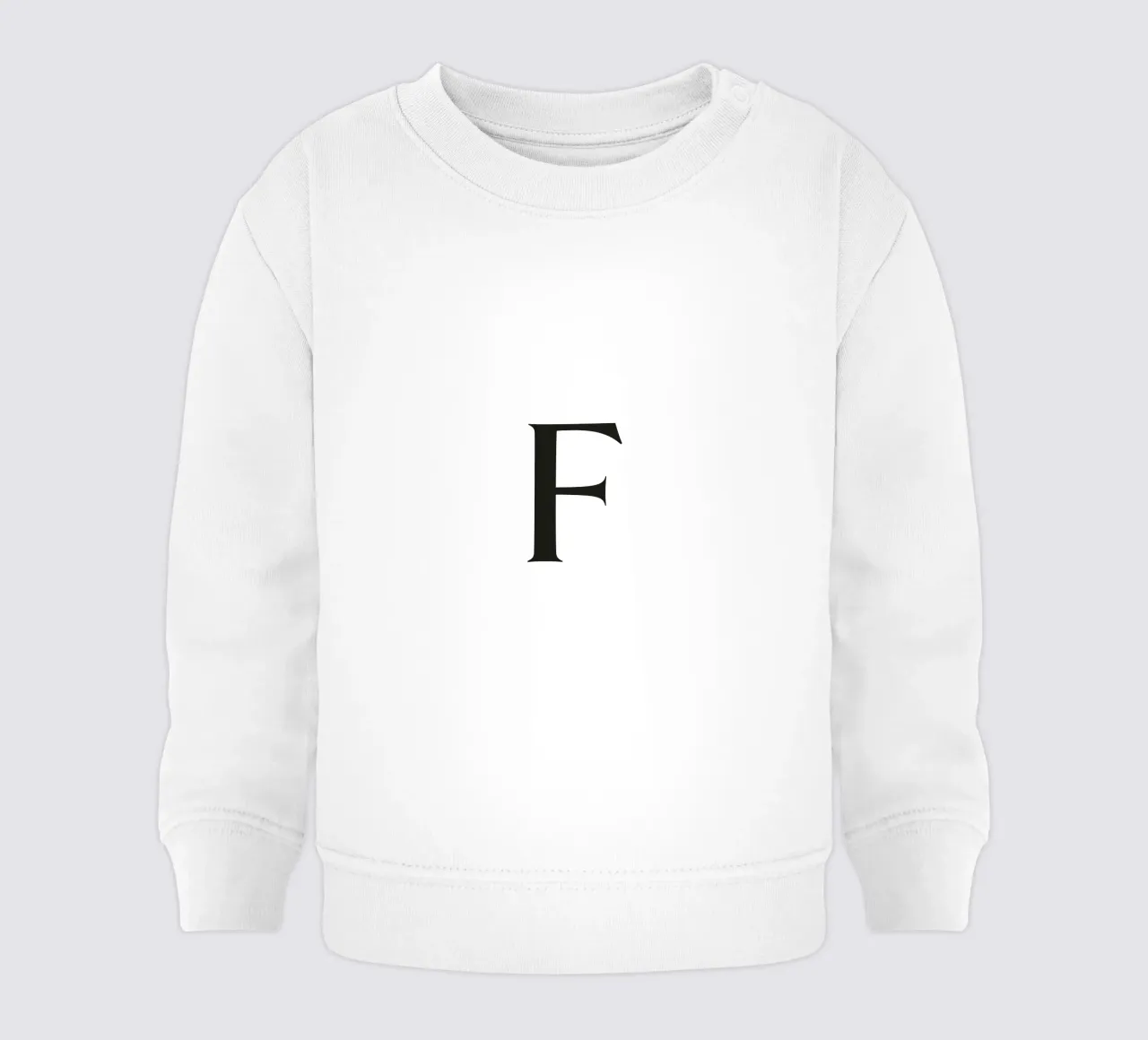 Lettera F felpa neonato da Katja Stehle Design