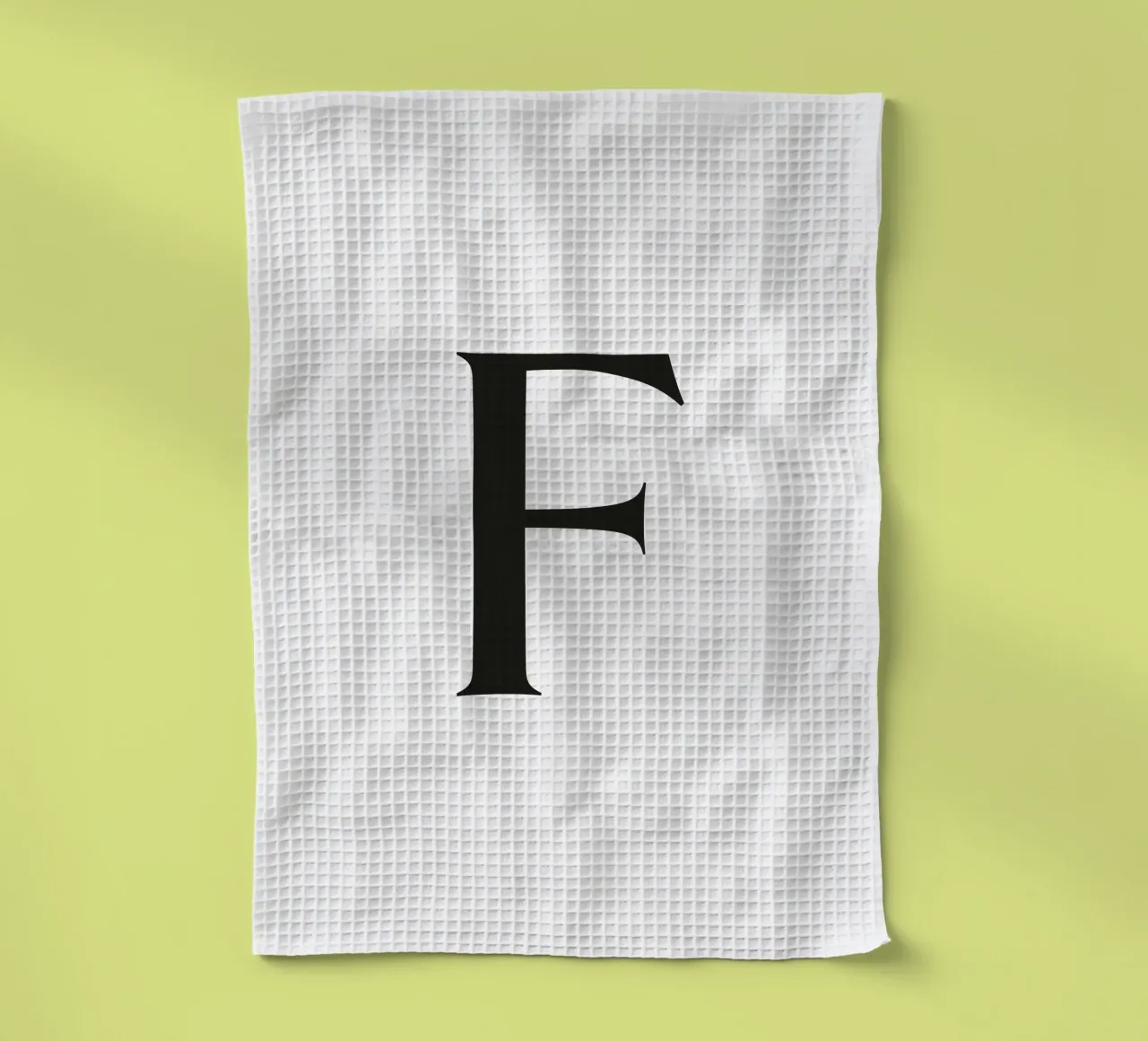 Letter F tea towel by Katja Stehle Design