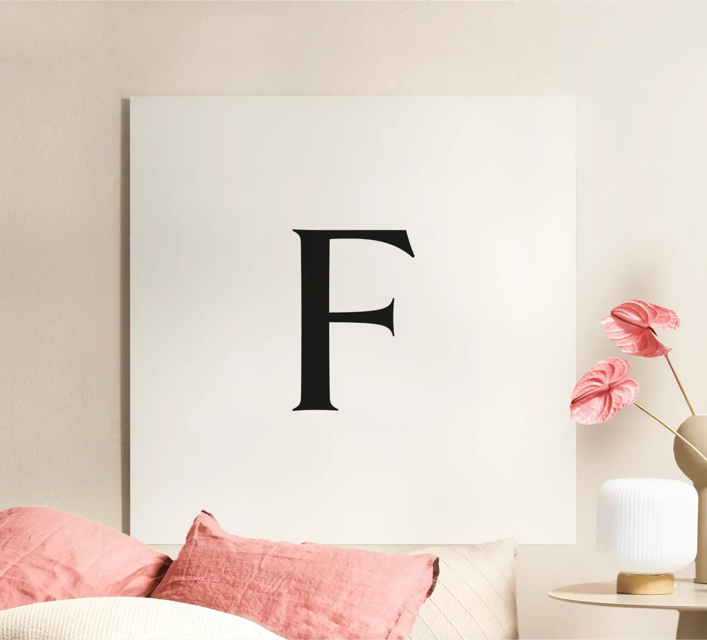 Lettera F plexiglass da Katja Stehle Design