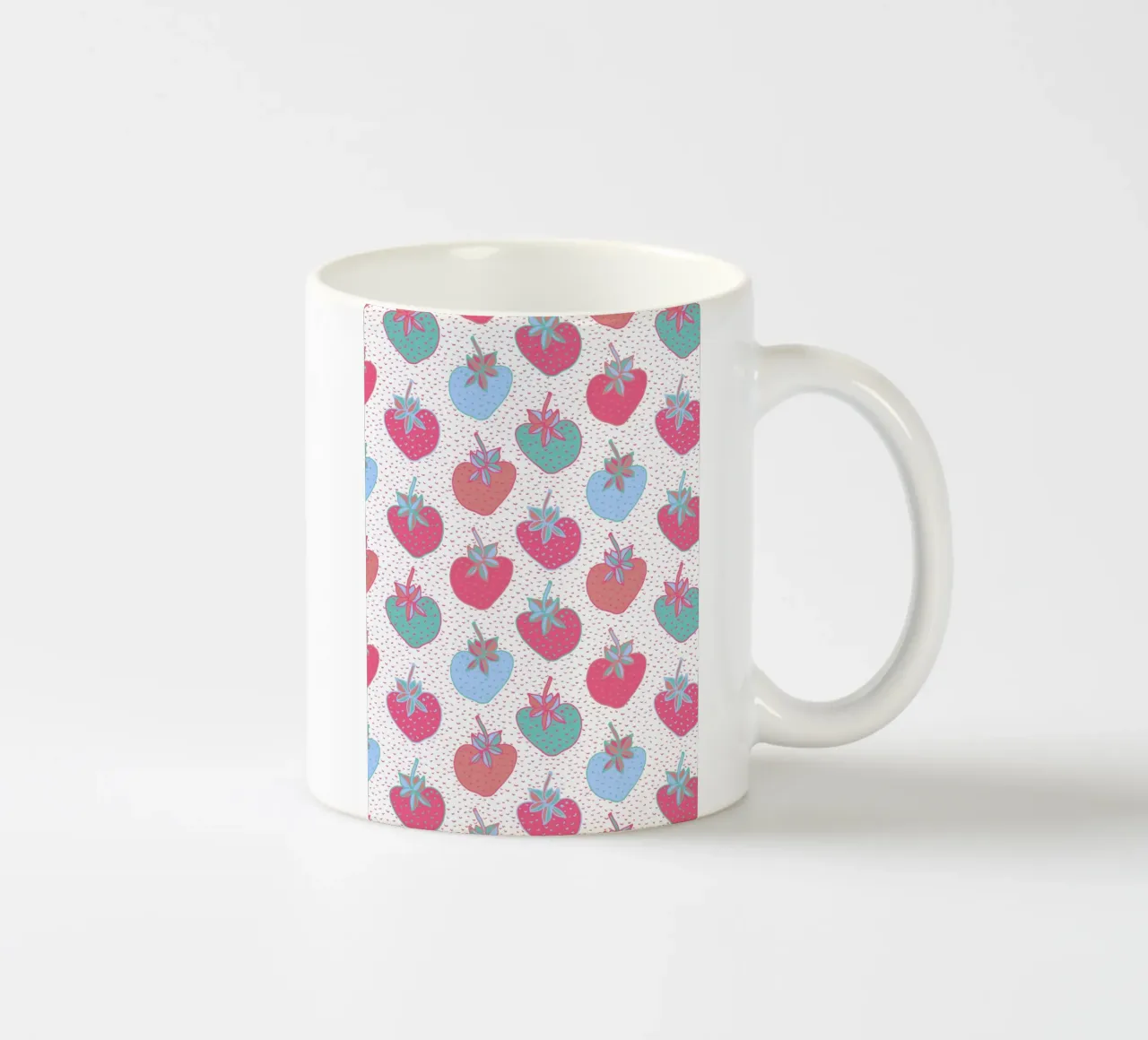 Carina la fragola tazza in ceramica da nina leth