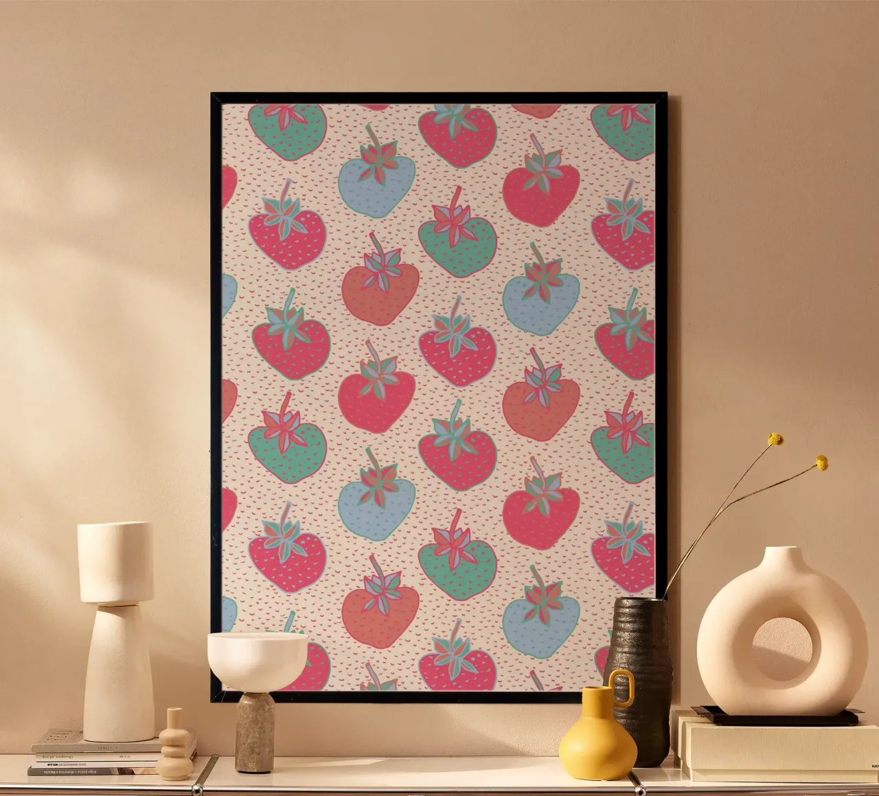 Cute strawberry hahnemühle by nina leth