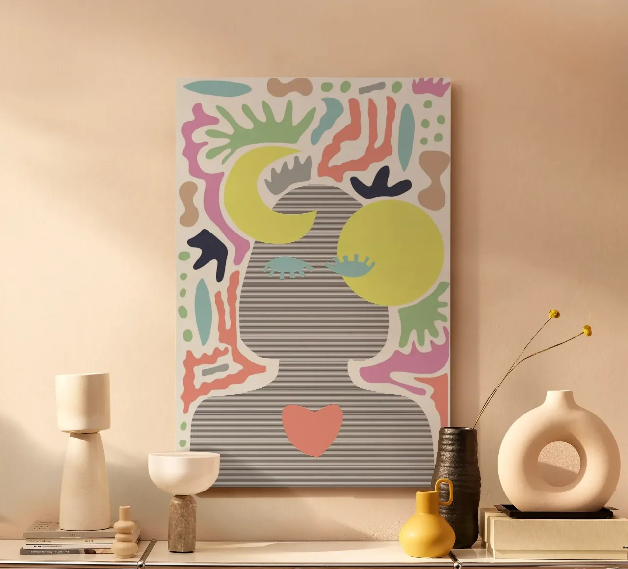 Sun & Moon Girl aluminio dibond de Linda Gobeta