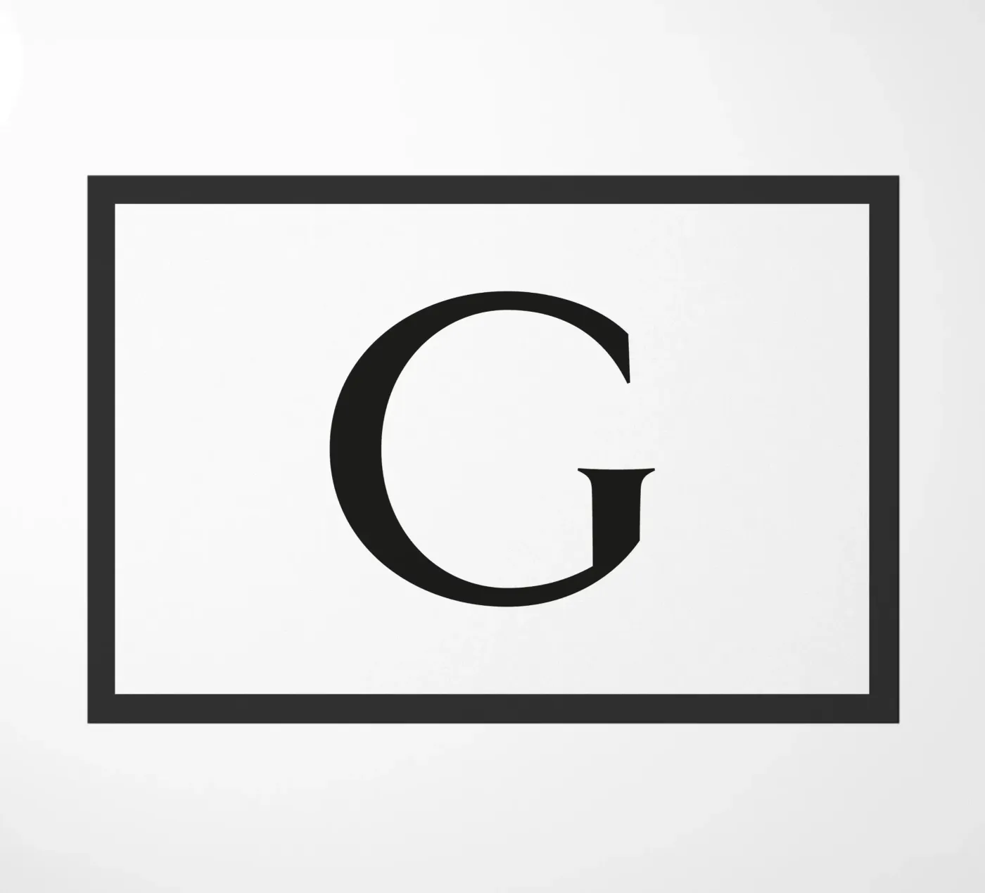 Brief G deurmat van Katja Stehle Design