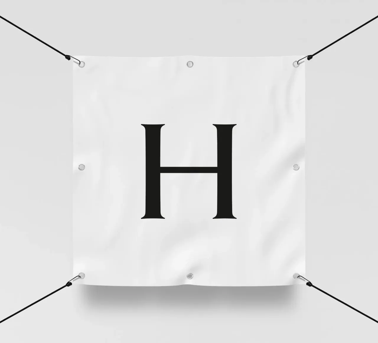 Buchstabe H telo in pvc da Katja Stehle Design