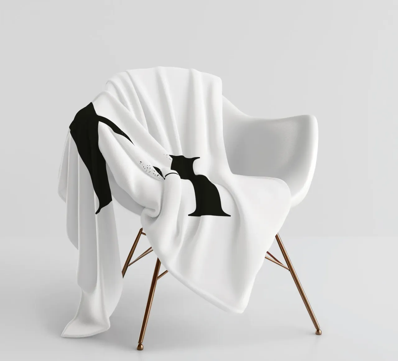 Buchstabe H fleece blanket by Katja Stehle Design